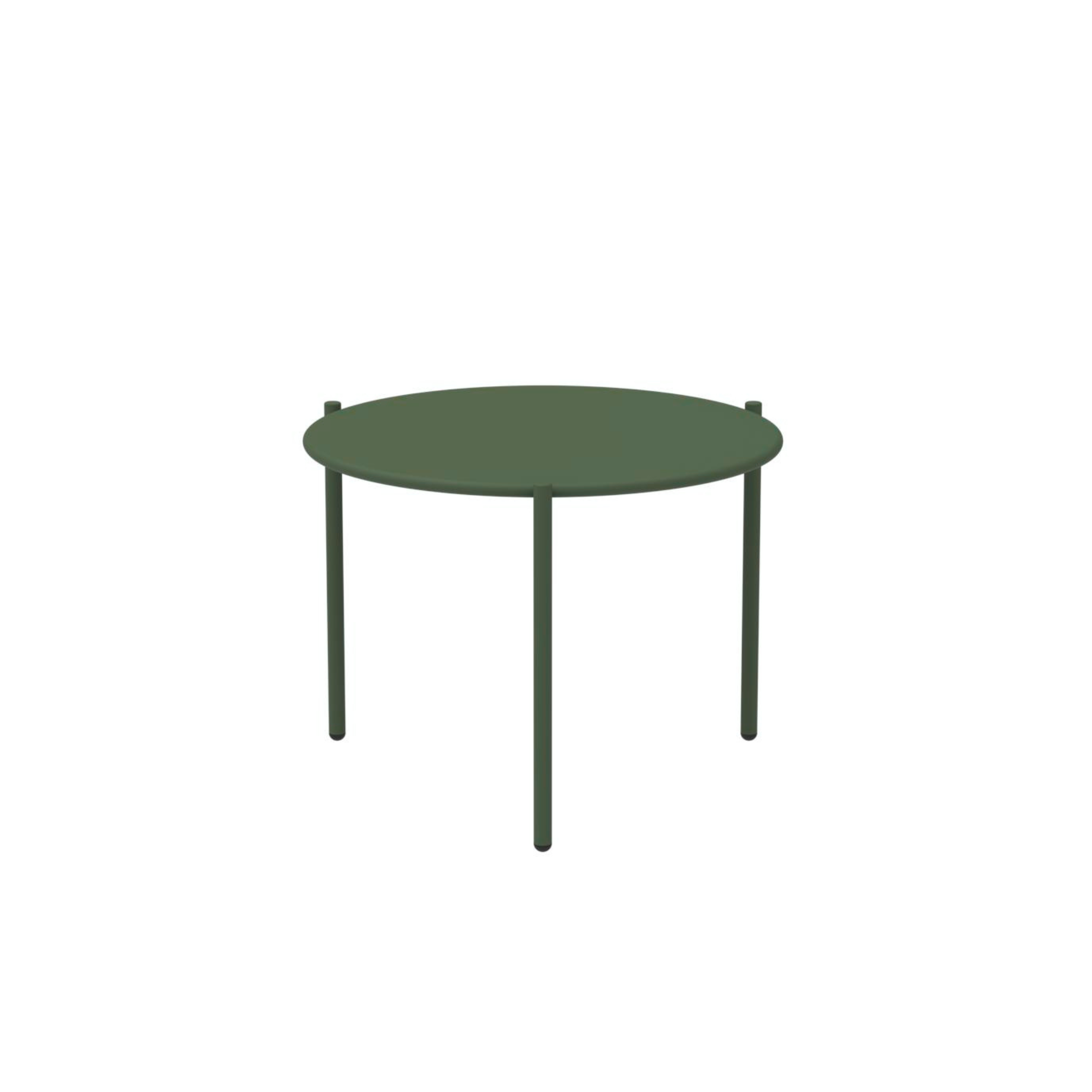 "Aria1" round metal coffee table, stackable garden table, 60x60 cm, 46 cm high