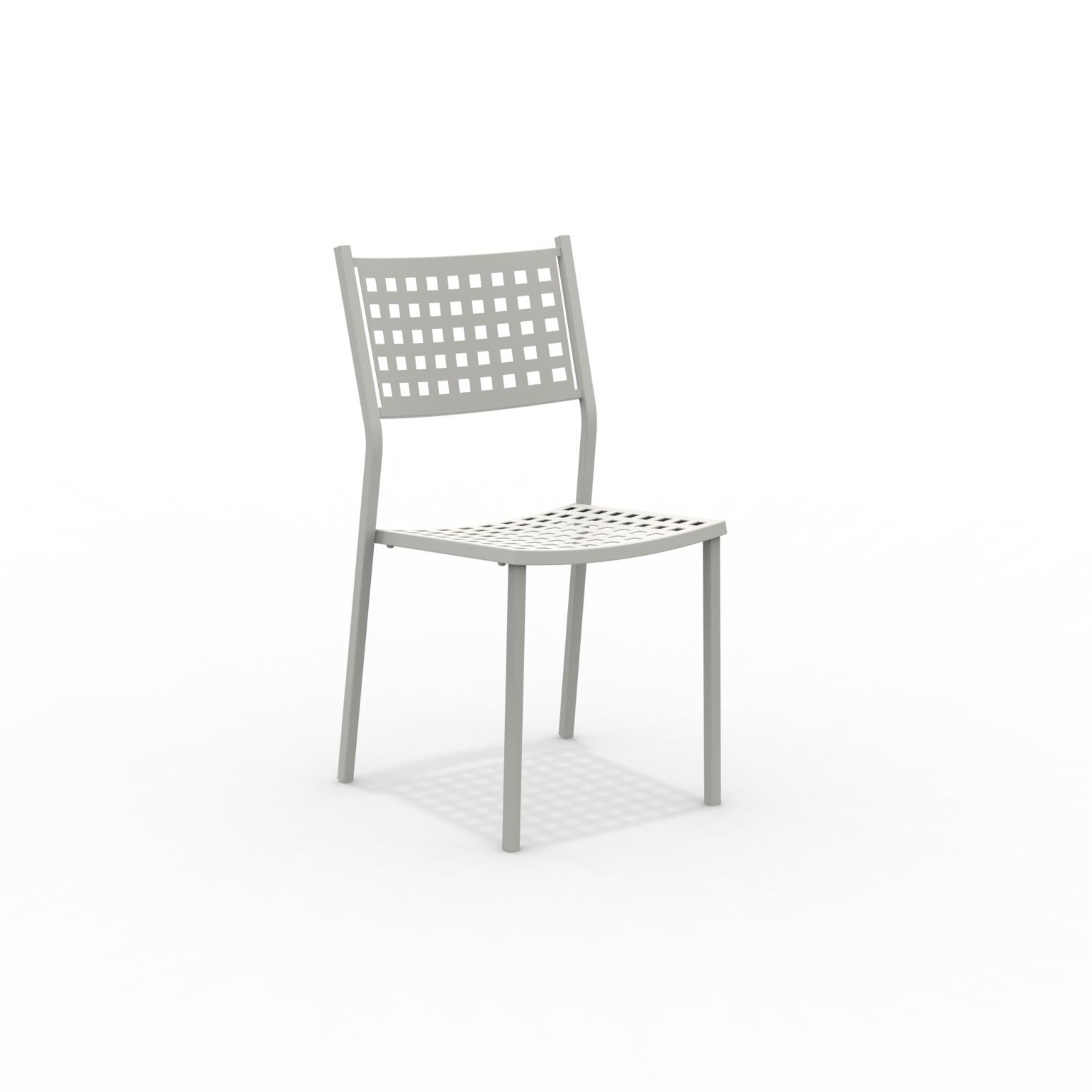 Set of stackable metal garden chairs "Alice" without armrests, 43x48 cm, 85 cm high