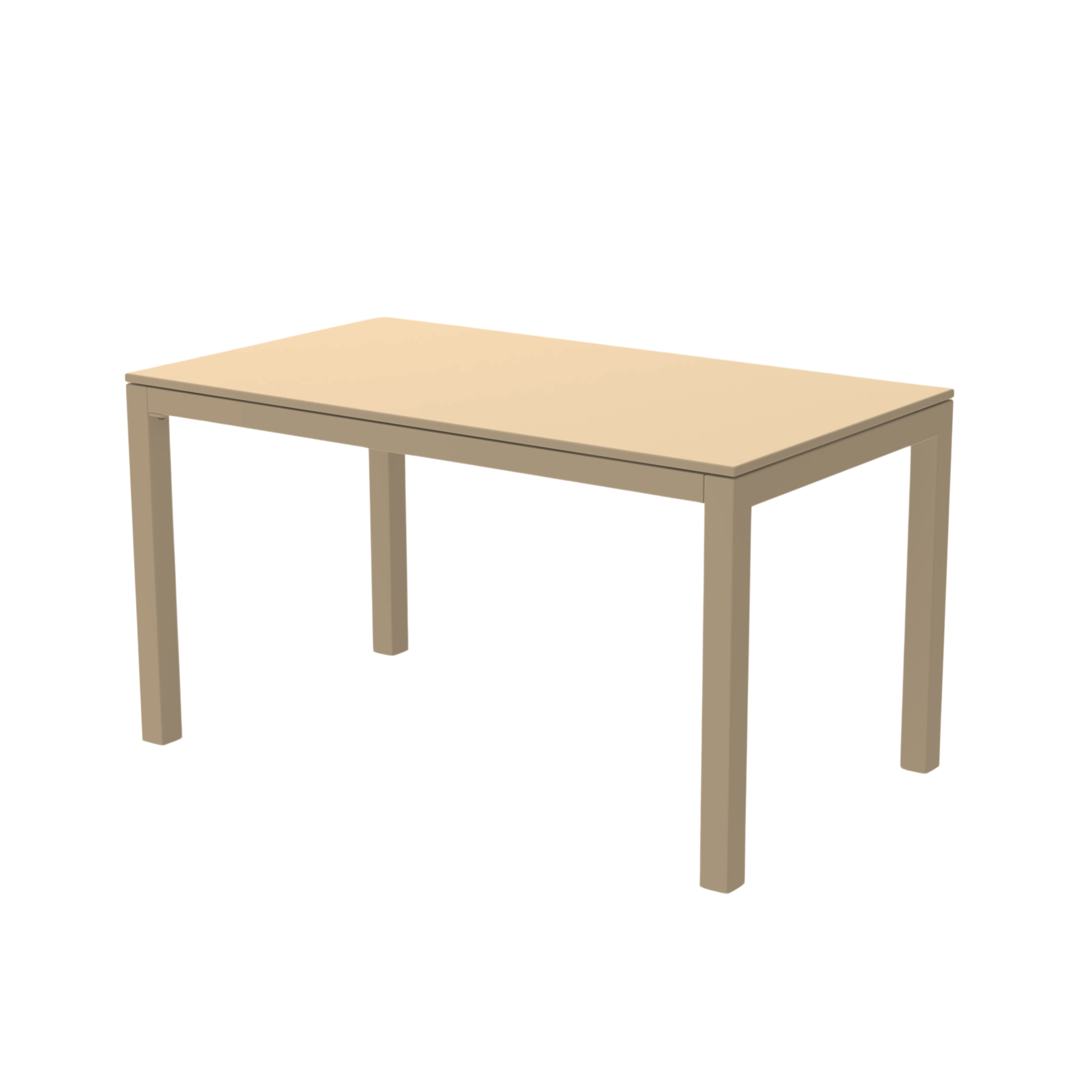 Extendable "Extia" painted metal garden table for modern use