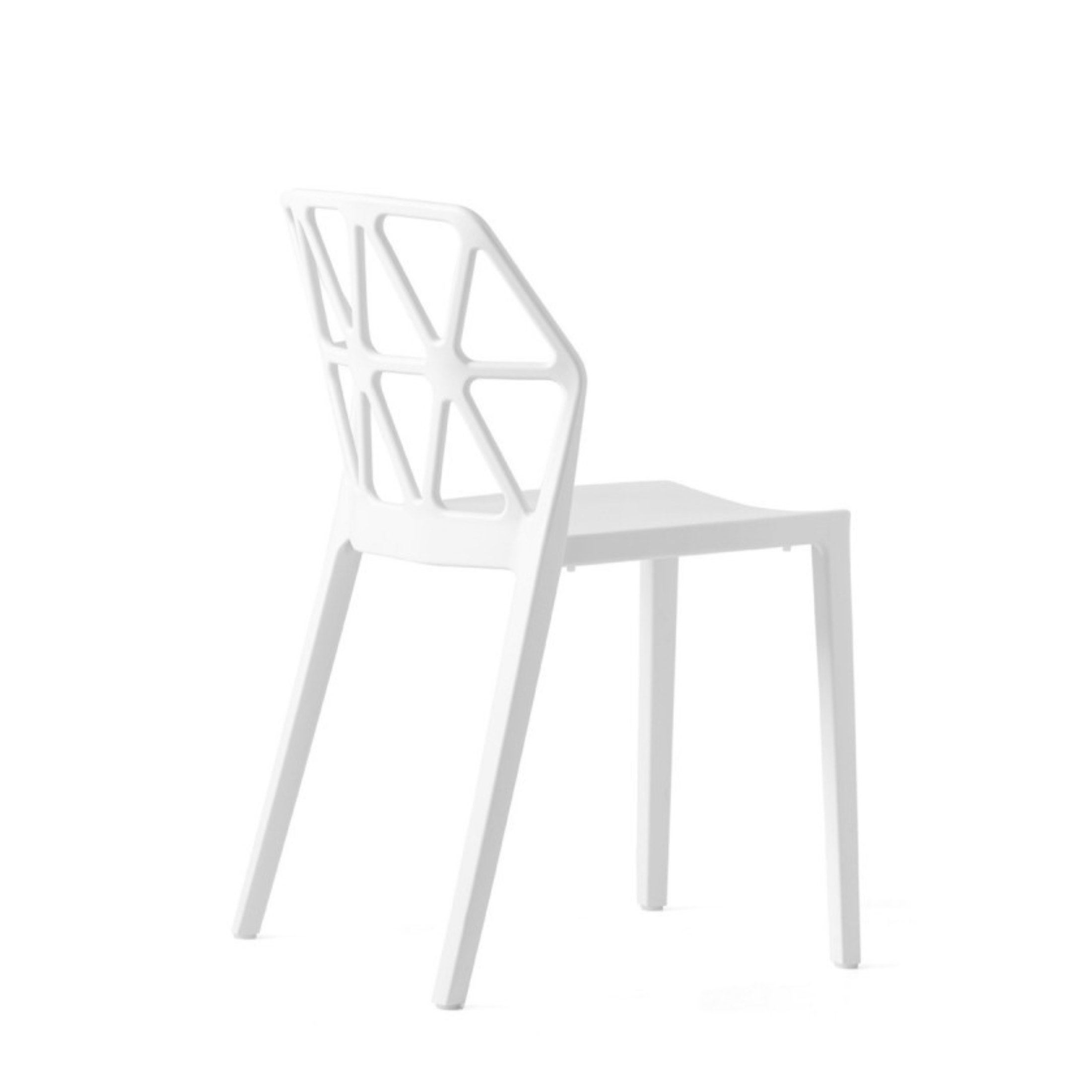 Set of modern living room chairs "Alchemia" in polypropylene cm 49.5x51 79h