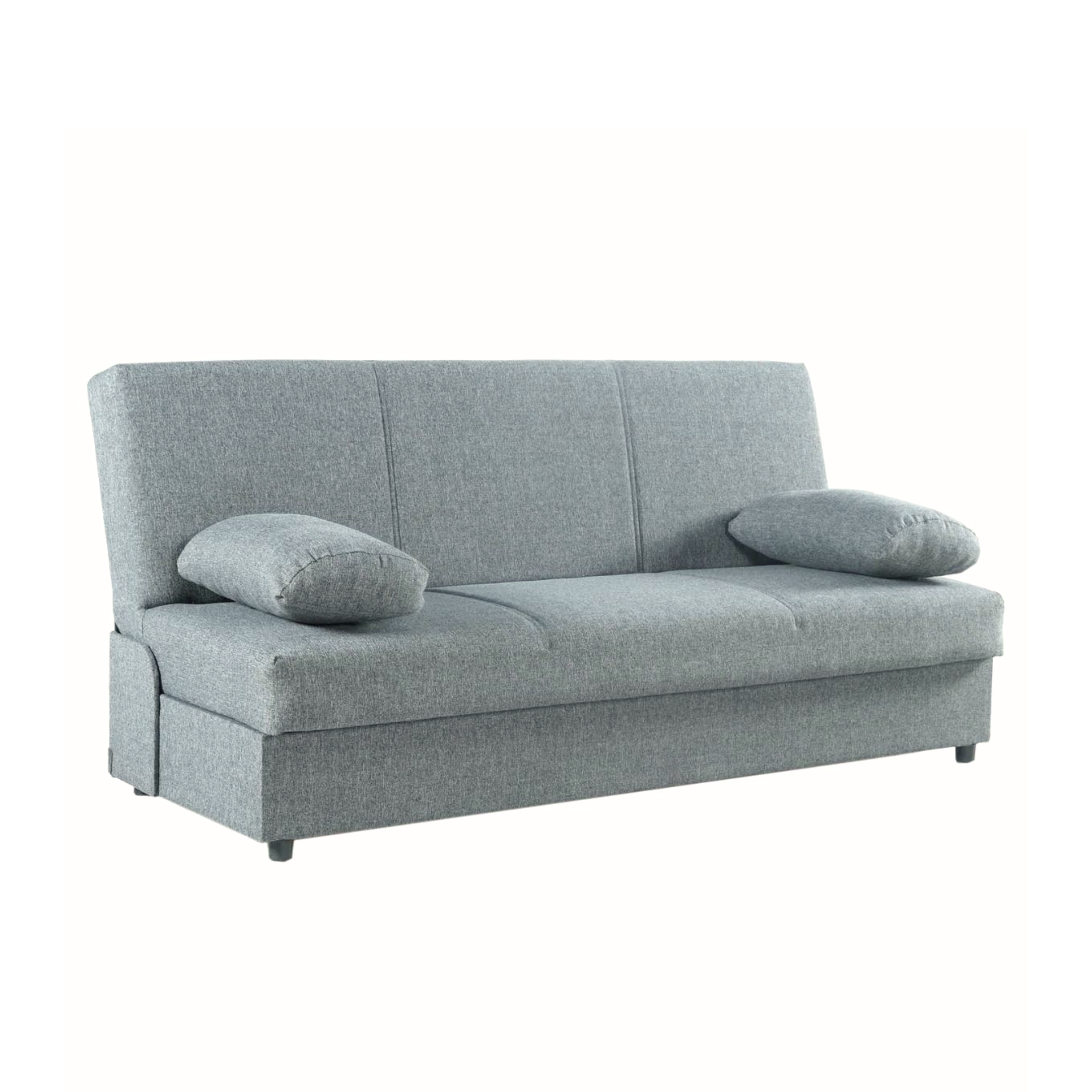 Modern "Jim" fabric sofa bed with storage cm 190x64 90h