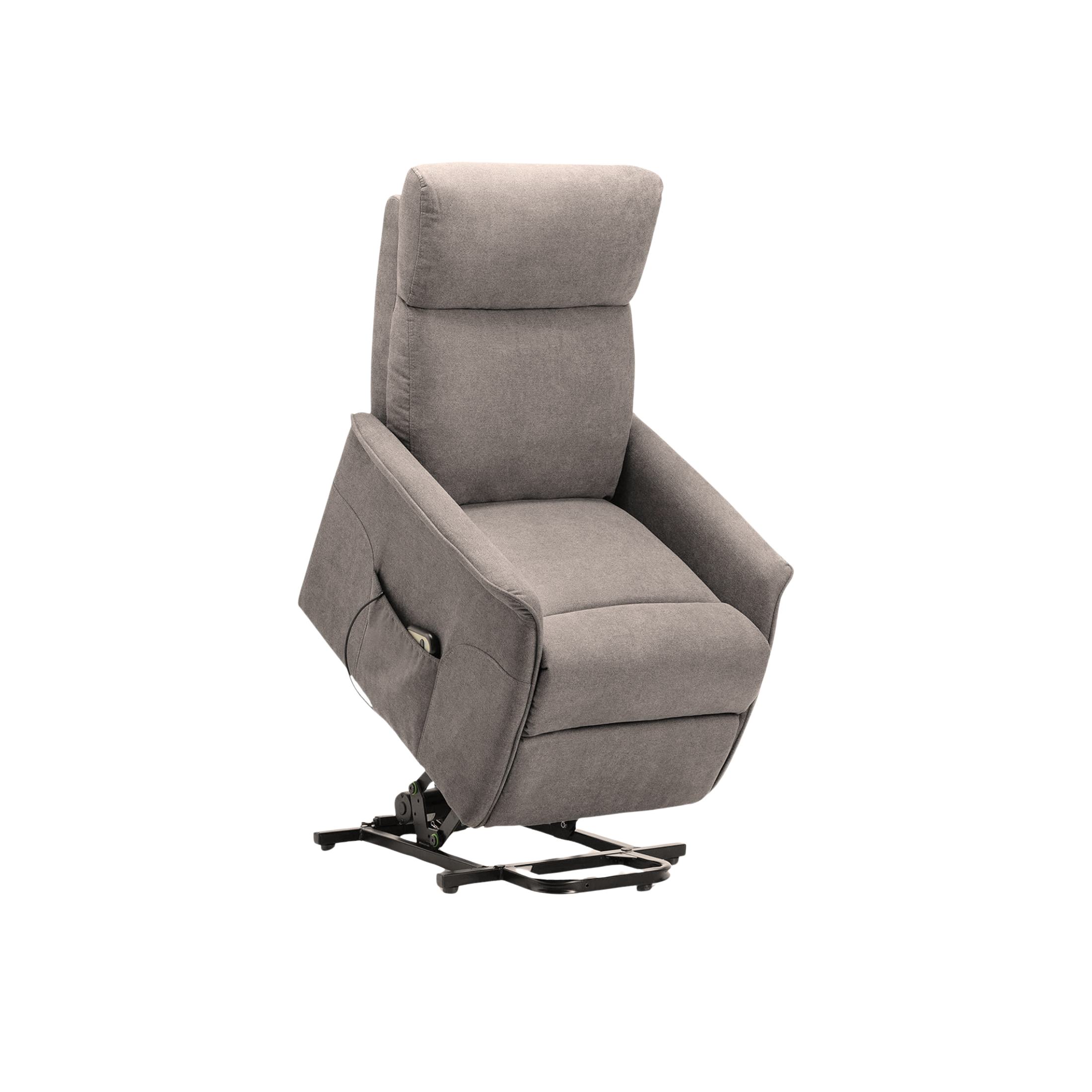 "Relax" reclining armchair with lift function in enjoy fabric, 66x90 cm, 97h