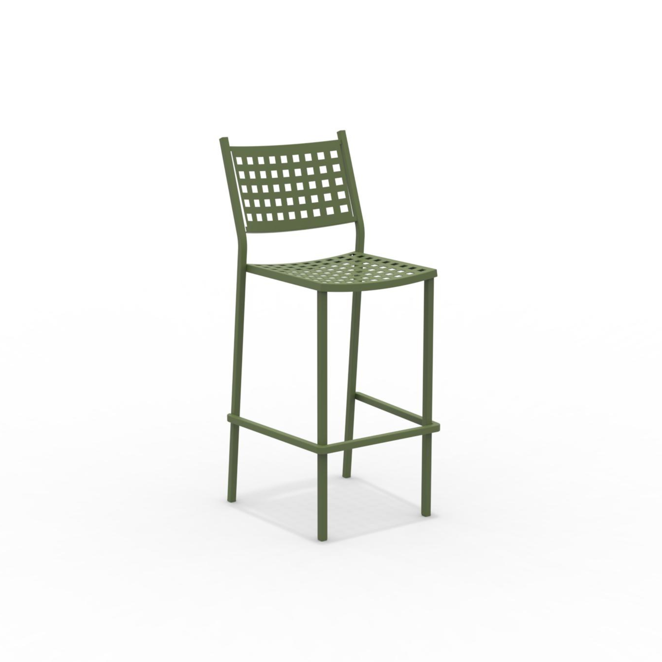"Alice" modern stackable metal garden stool, 44x51 cm, 107 cm high