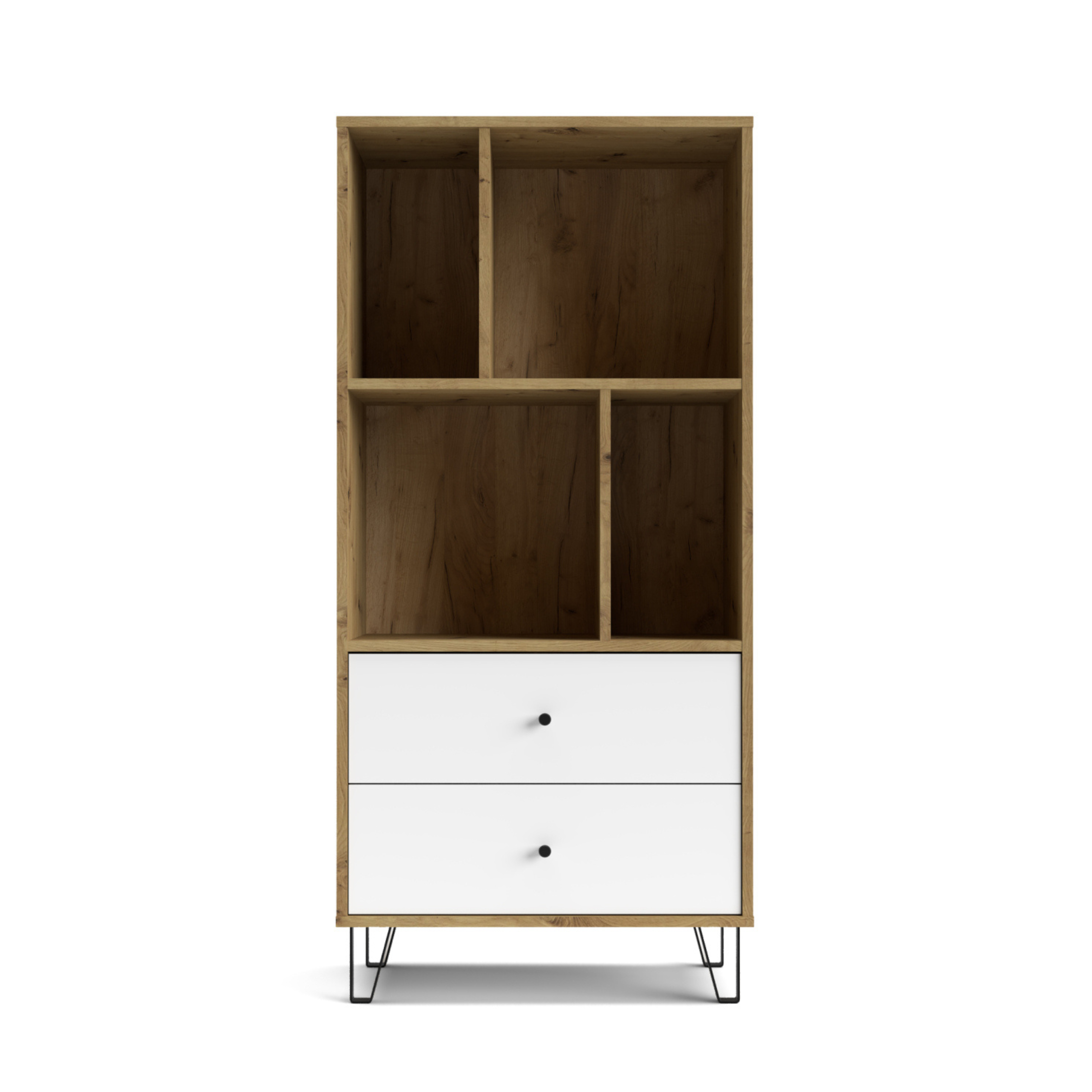 "Living Bollo" living room furniture set in artisan oak and white