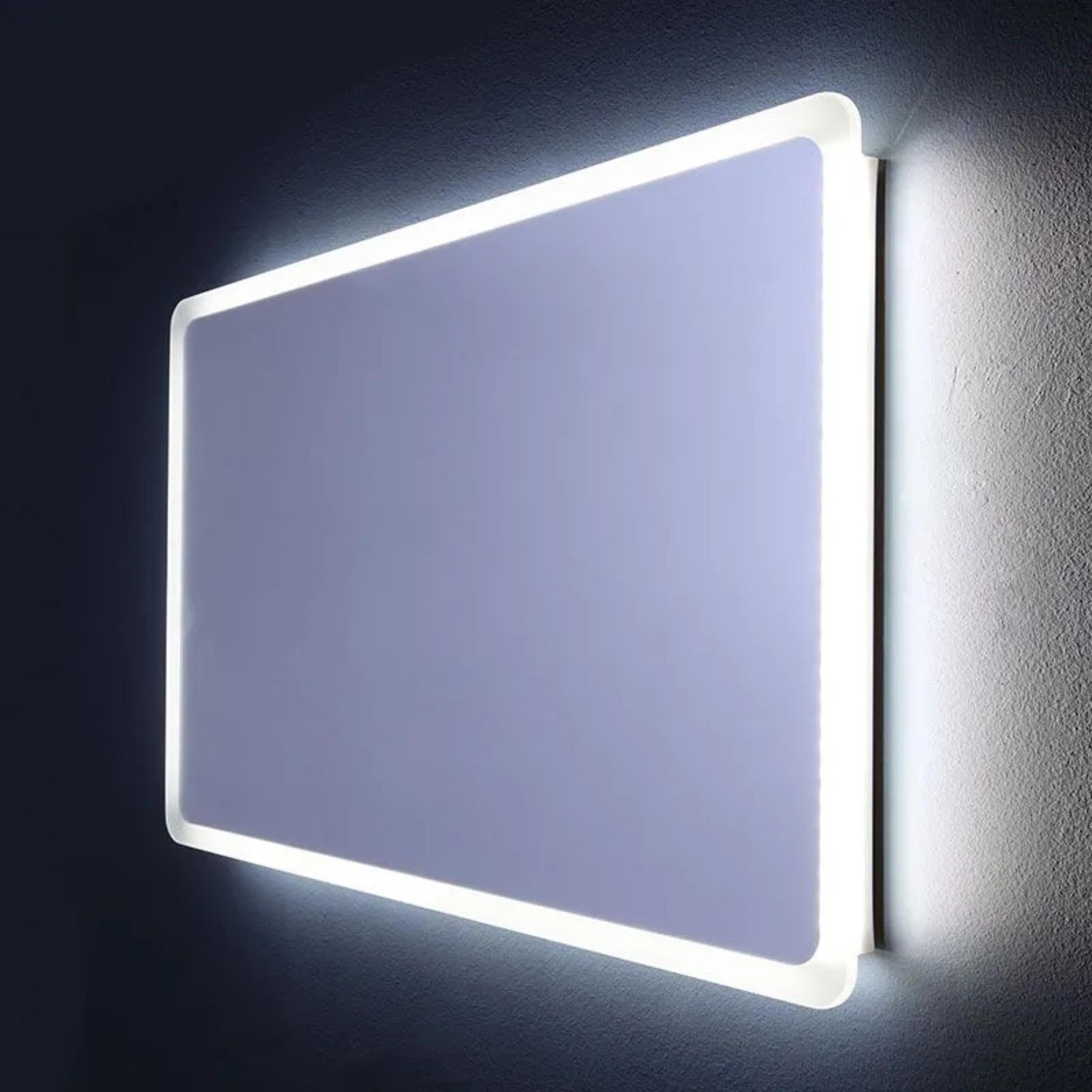 Dallas Rounded LED Bathroom Mirror with Illuminated Frame