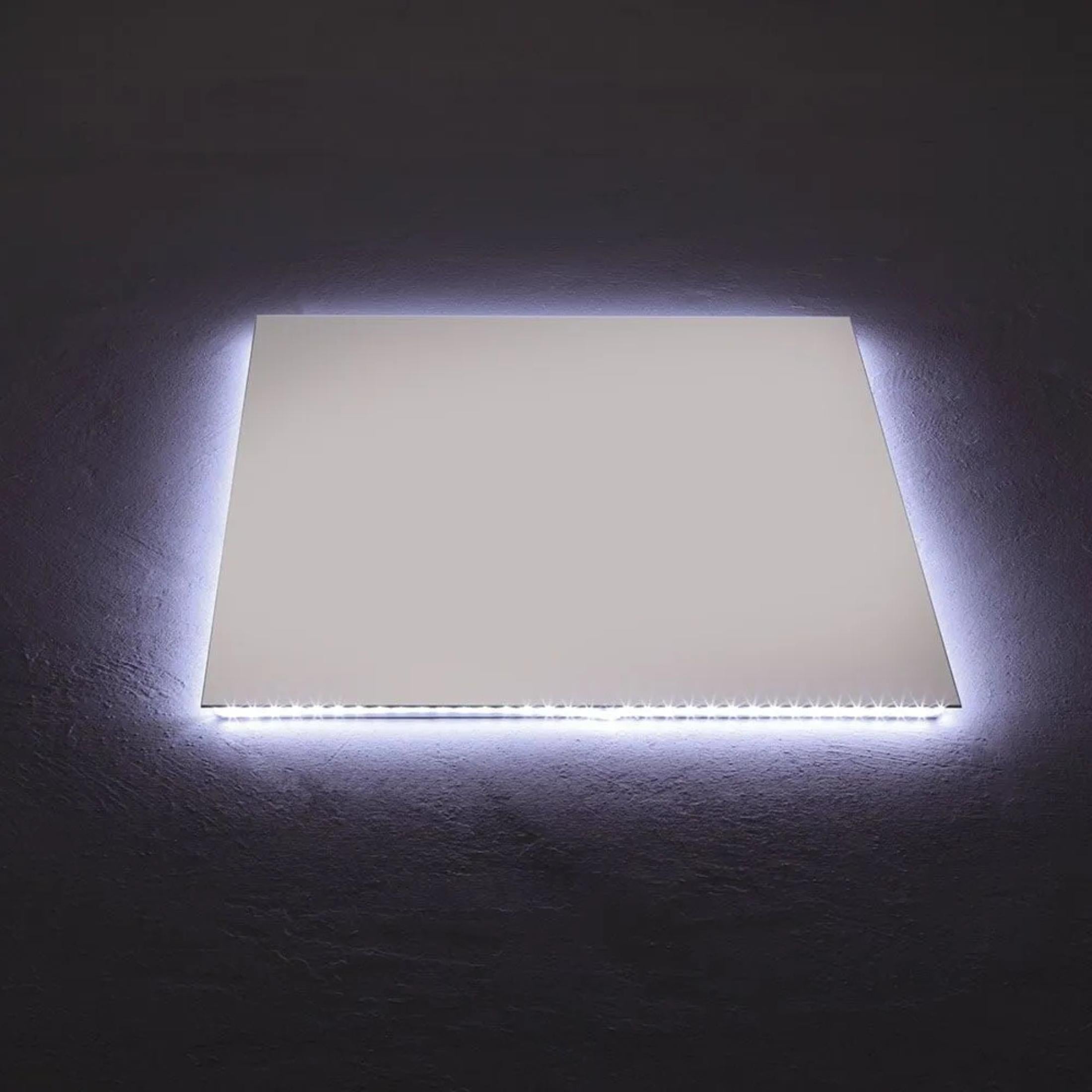 Reversible "Pasadena" rectangular backlit LED mirror