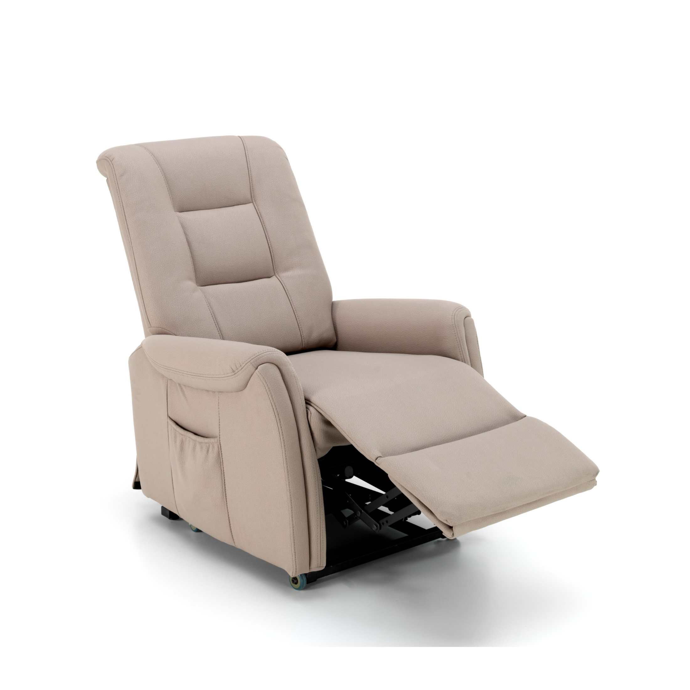 Beige reclining armchair "Elisa" lift function 1 motor cm 75x90 107h