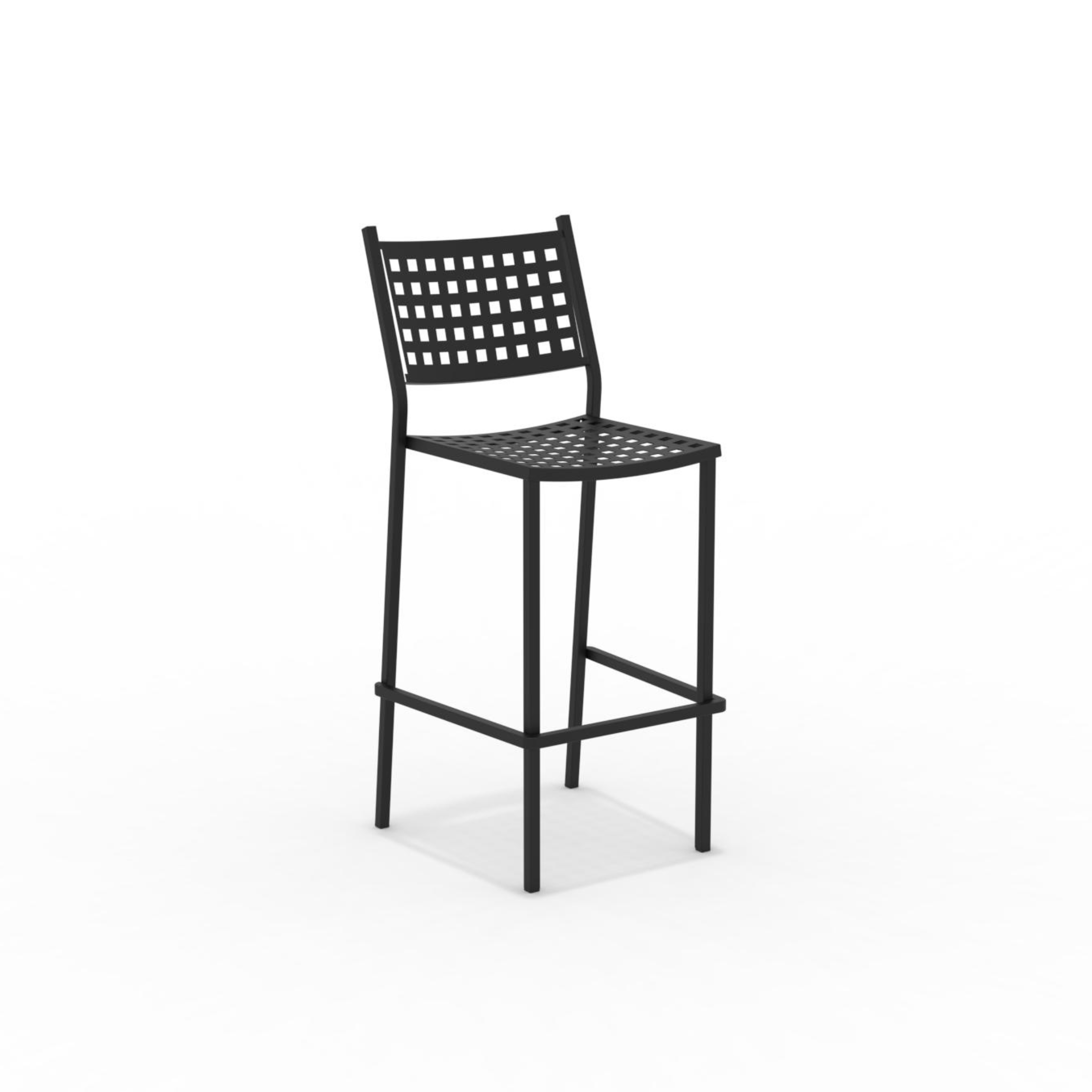 "Alice" modern stackable metal garden stool, 44x51 cm, 107 cm high