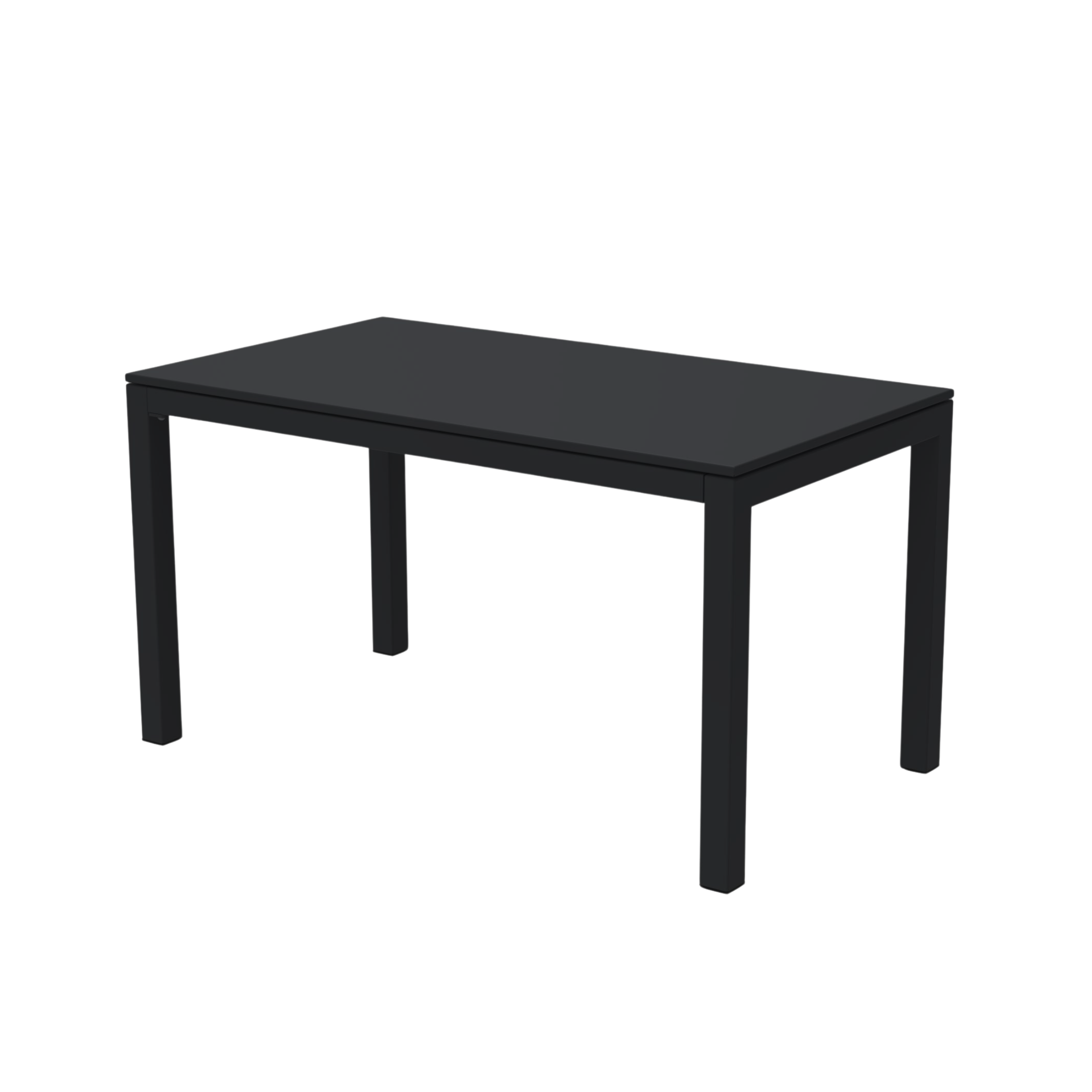 Extendable "Extia" painted metal garden table for modern use