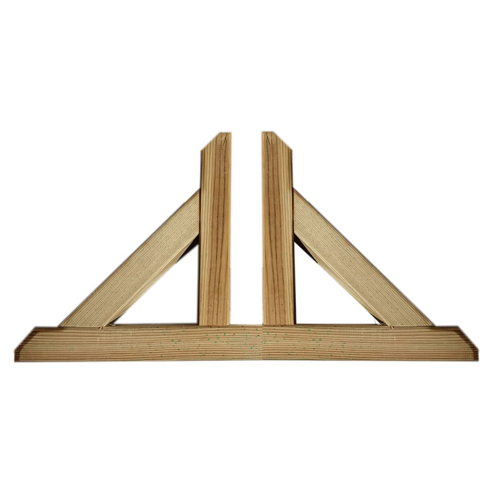 Piedino doppio per pannello grigliato o frangivento in legno impregnato cm 60x4,5 30h