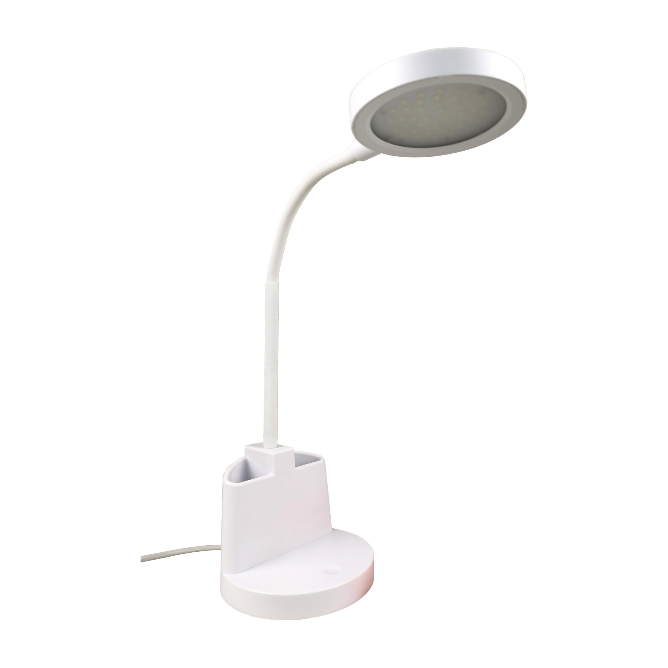 Swan LED desk lamp with touch switch and pen holder, 14x14 cm, 29.5 h