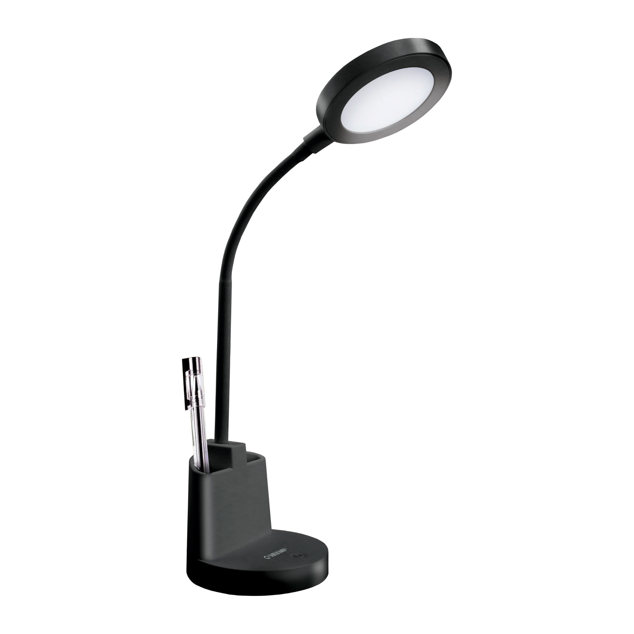 Swan LED desk lamp with touch switch and pen holder, 14x14 cm, 29.5 h