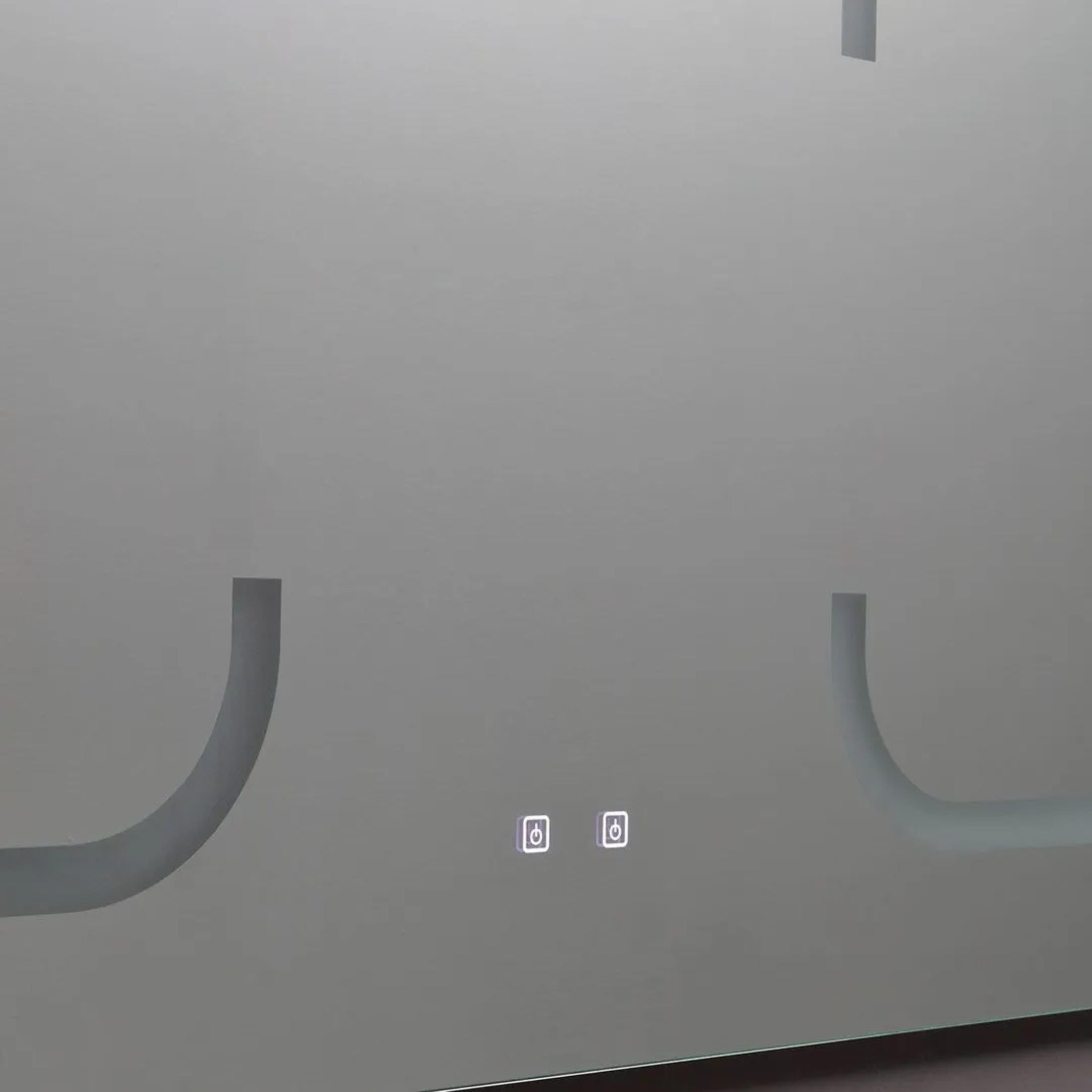 "Luce" double-sided LED bathroom mirror in aluminum, 180x80 cm.