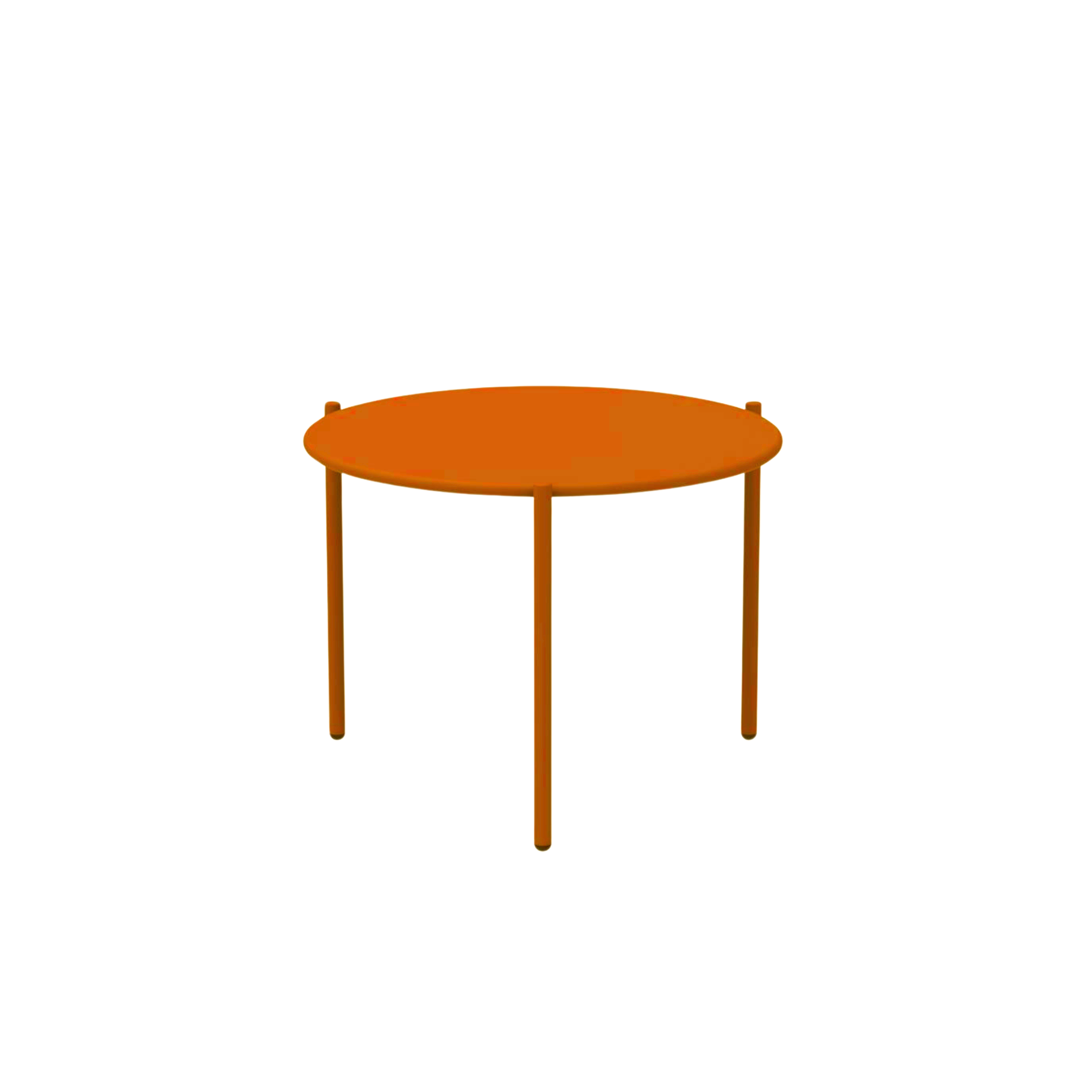 "Aria1" round metal coffee table, stackable garden table, 60x60 cm, 46 cm high