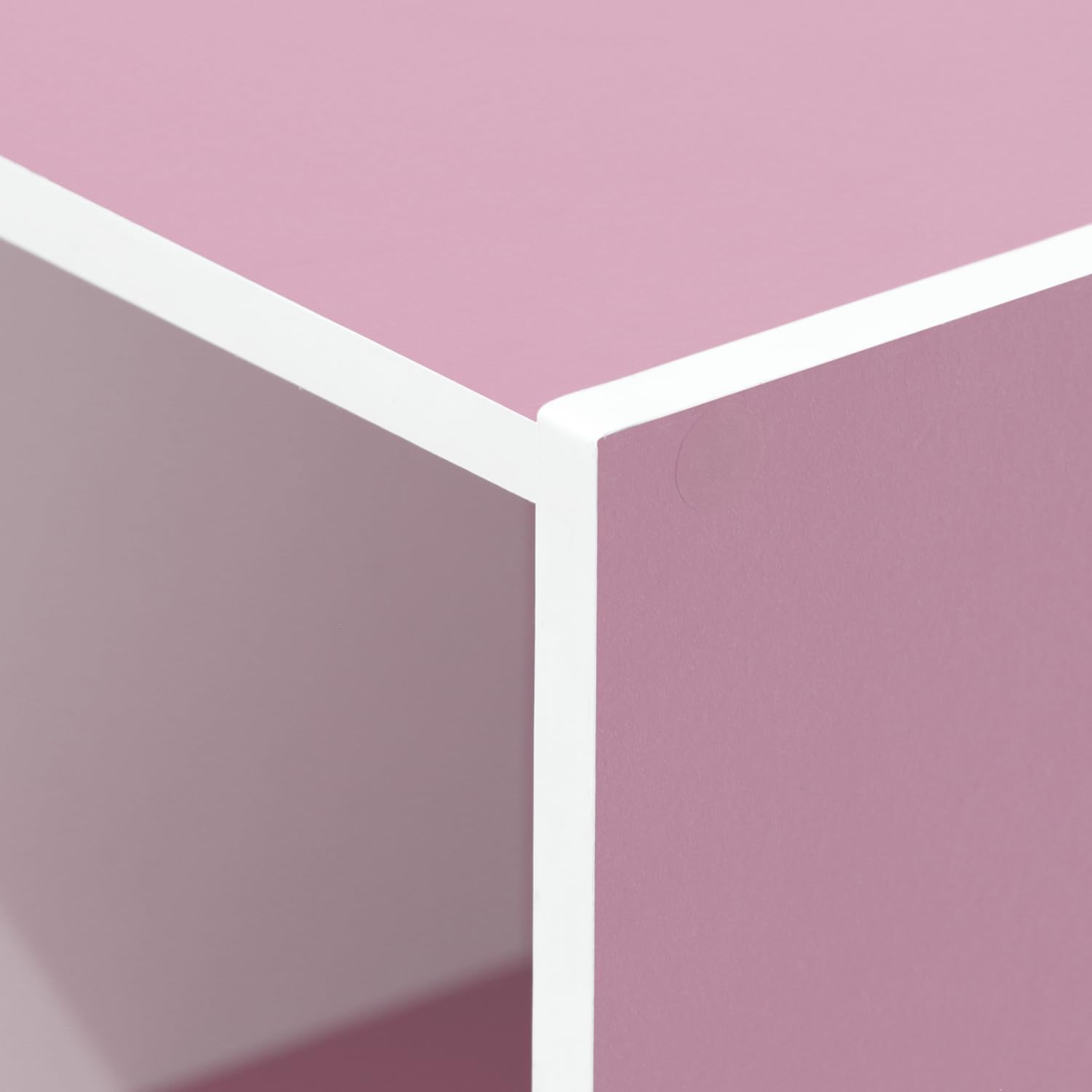 "Cubo" colored open shelf in wood, 35x35 cm, 29h