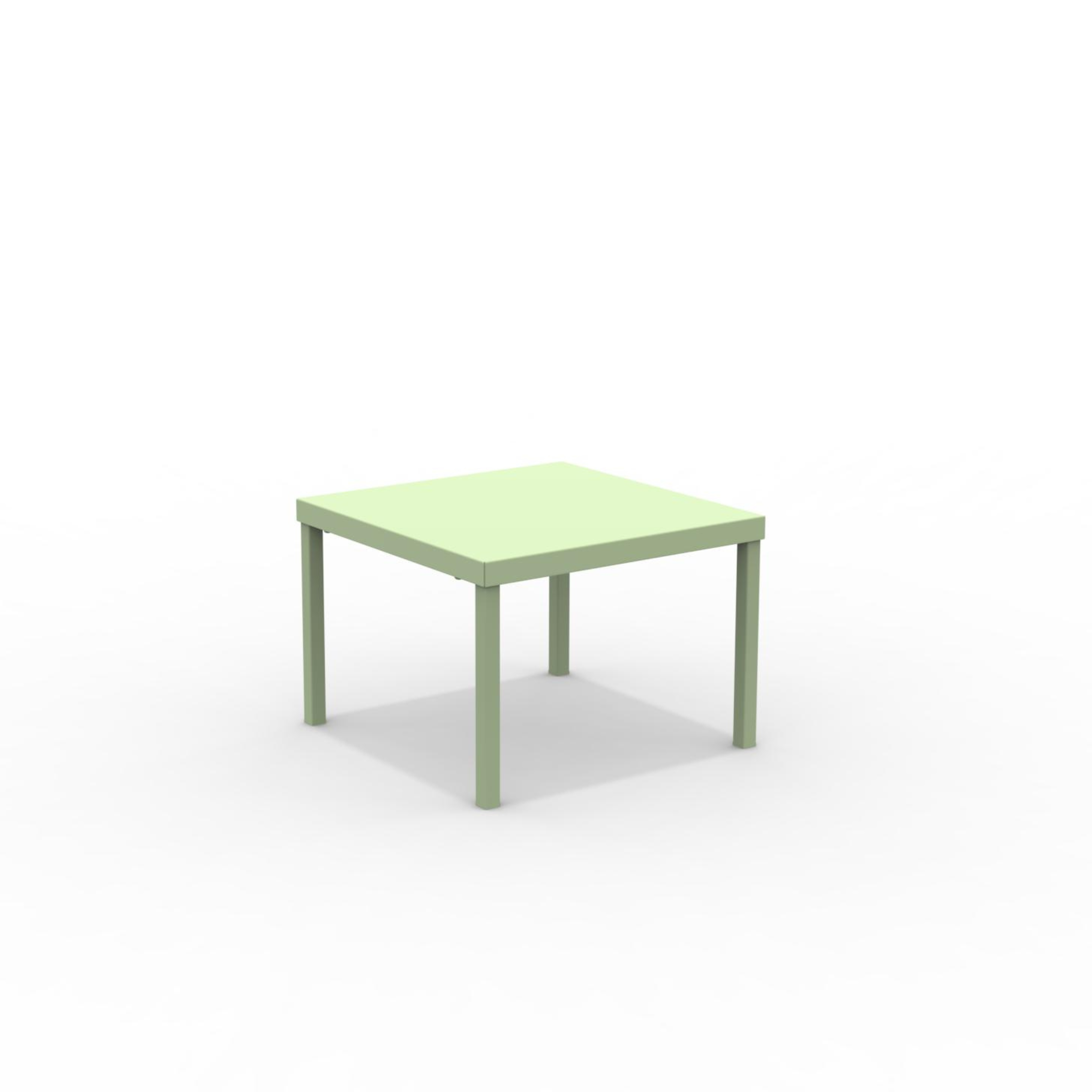 "Alice3" stackable square metal garden table, 40x40 cm, 38.5 cm high