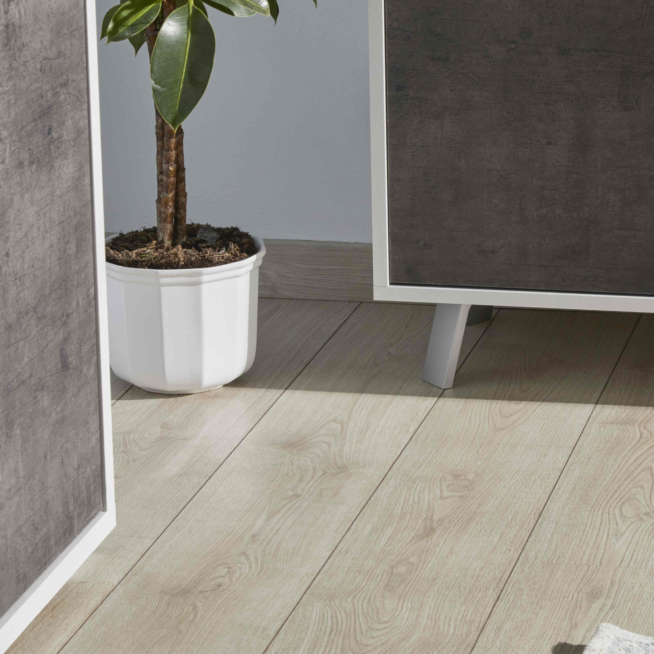 "Alex" 3-door wooden cabinet, push-pull sideboard, 177x41 cm, 74h