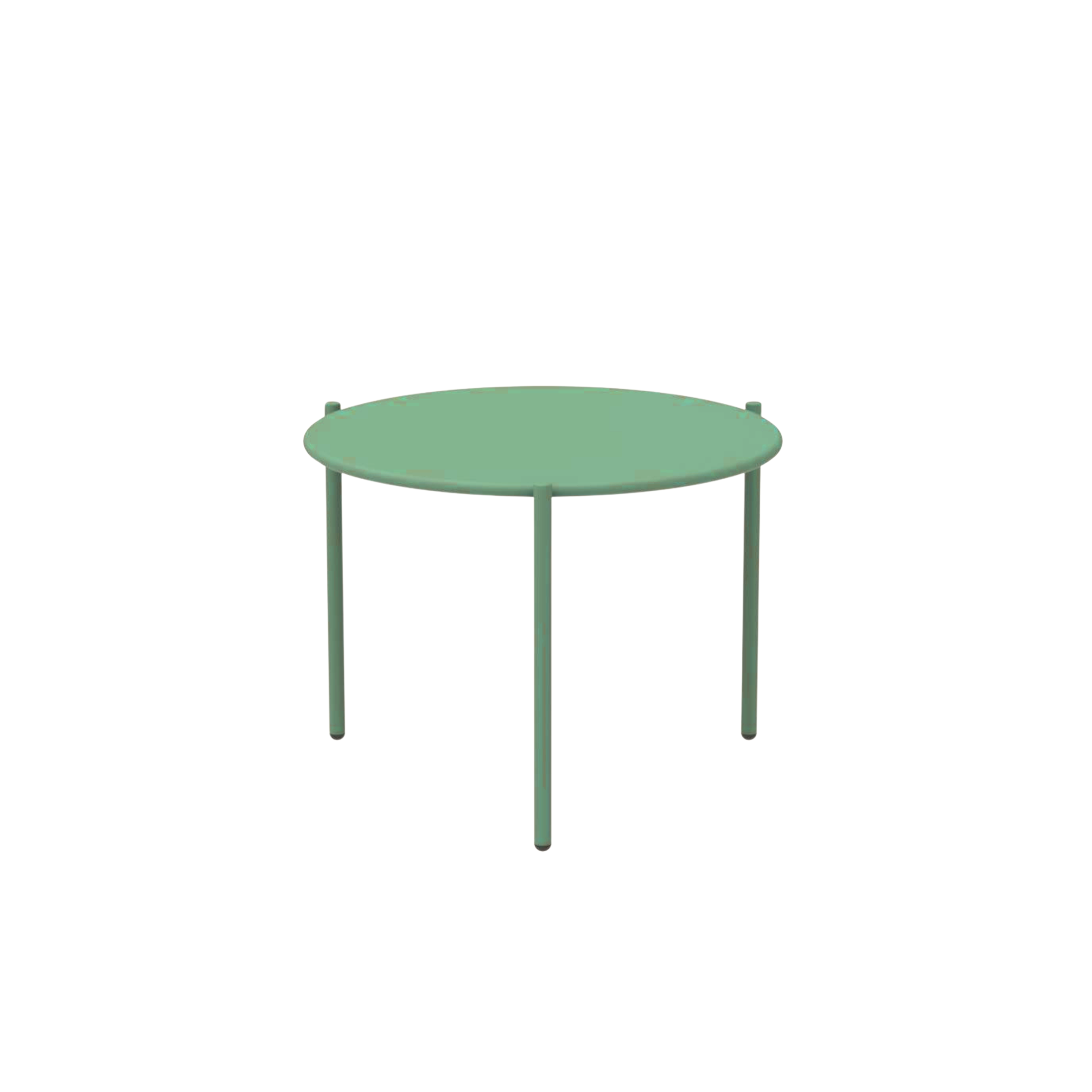 "Aria1" round metal coffee table, stackable garden table, 60x60 cm, 46 cm high