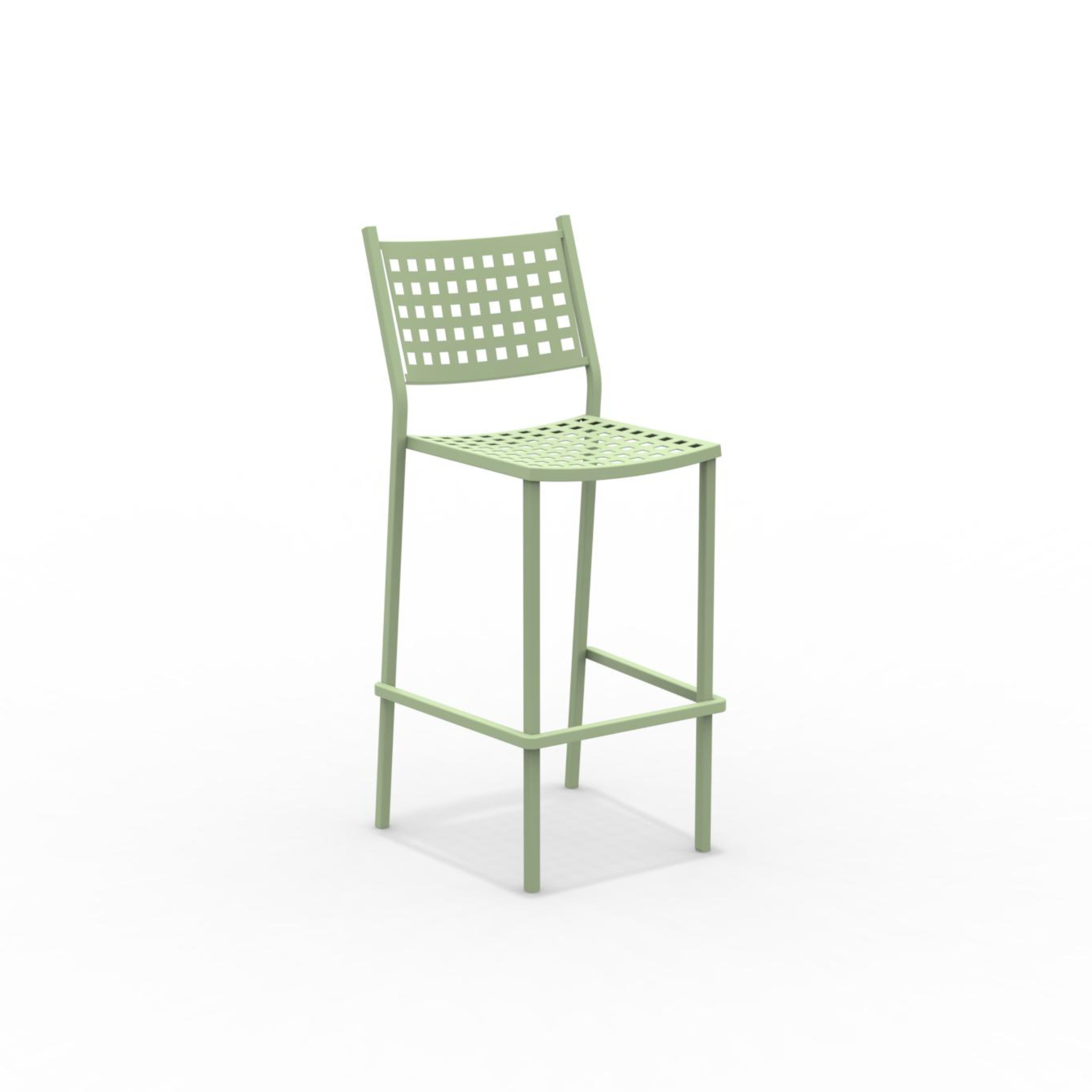 "Alice" modern stackable metal garden stool, 44x51 cm, 107 cm high