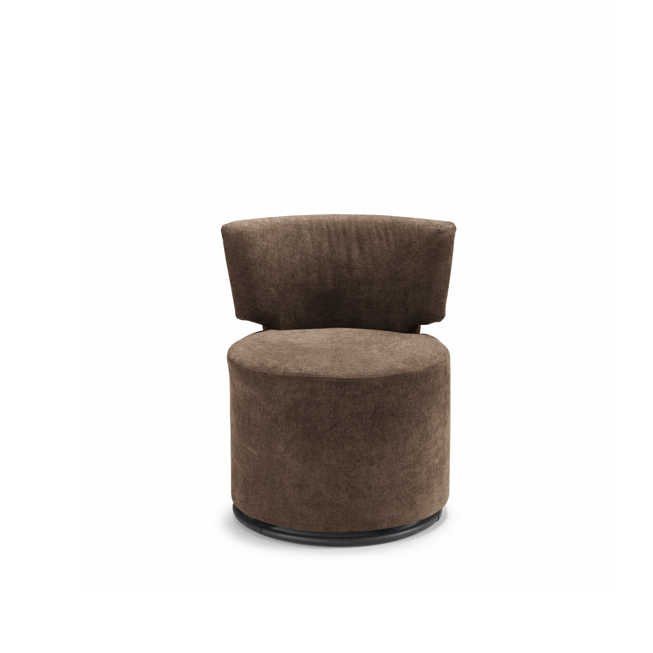 Elegant modern "Melva" armchair in fabric, 66x67 cm, 78h