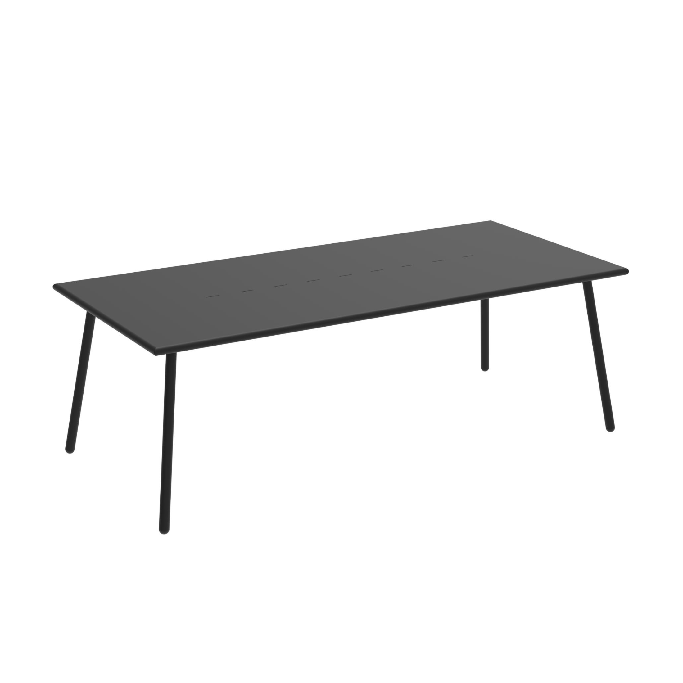 "Roma1" fixed painted metal table for modern garden