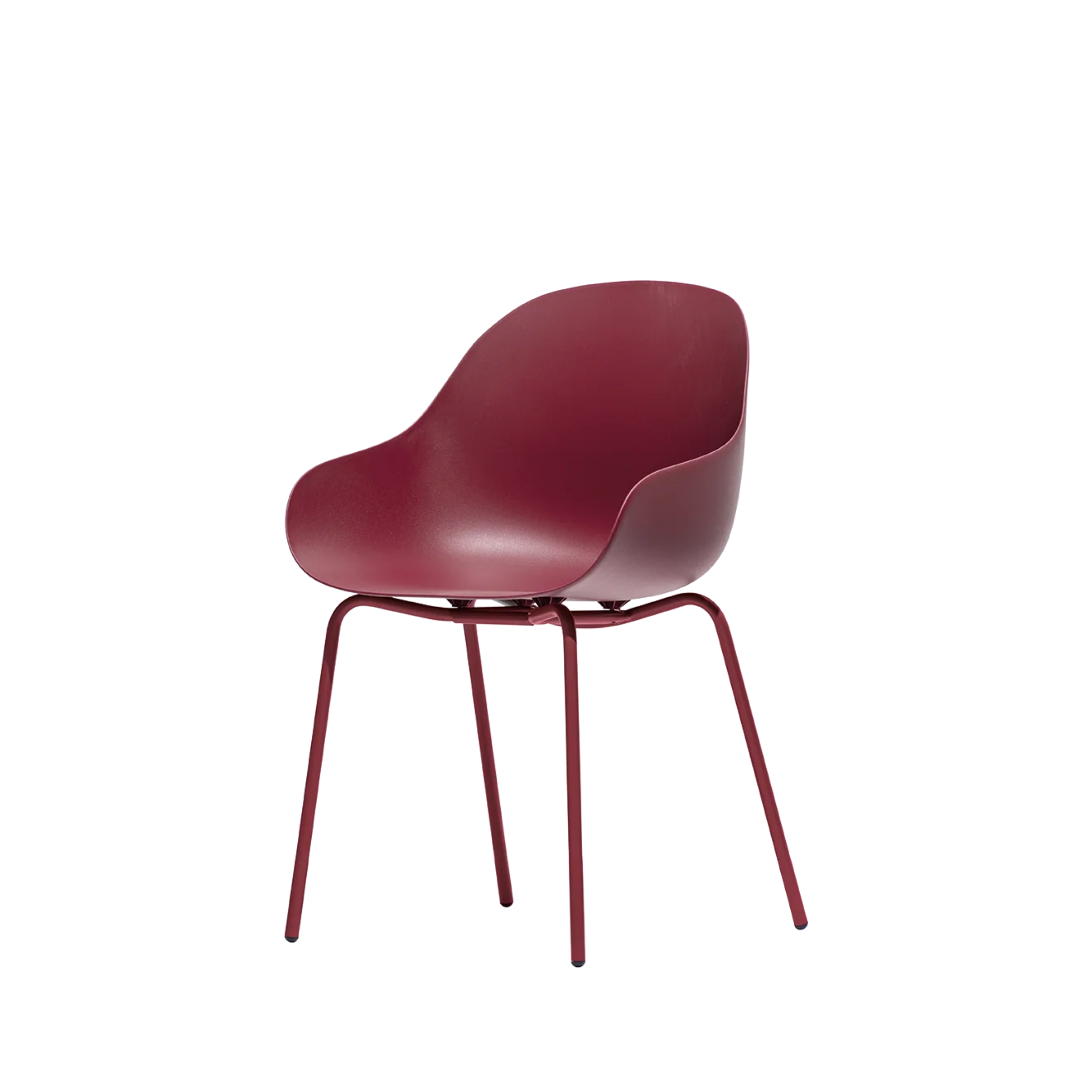 Set of modern "Academy" living room chairs in recycled polypropylene cm 53x50 83h