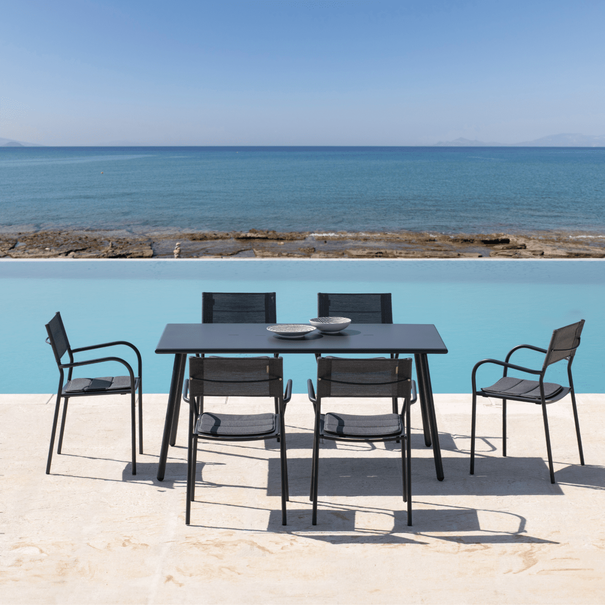 Cuscino da seduta per poltrona "Vera" da giardino in telo Batyline cm 41x42 1,5h - MondoViro