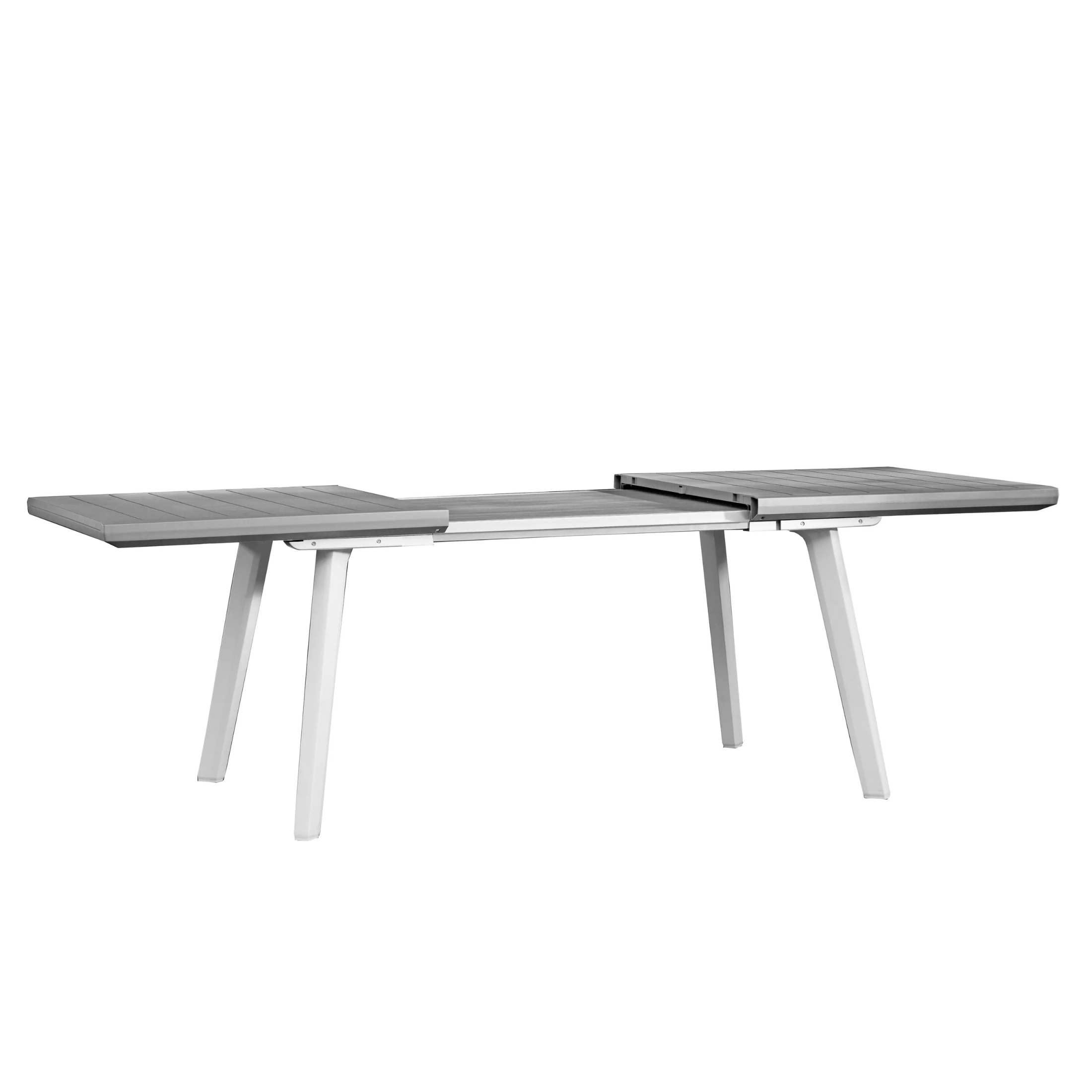 Tavolo per esterno "Harmony" estensibile in resina con doghe effetto legno cm 241x100,5 76,5h