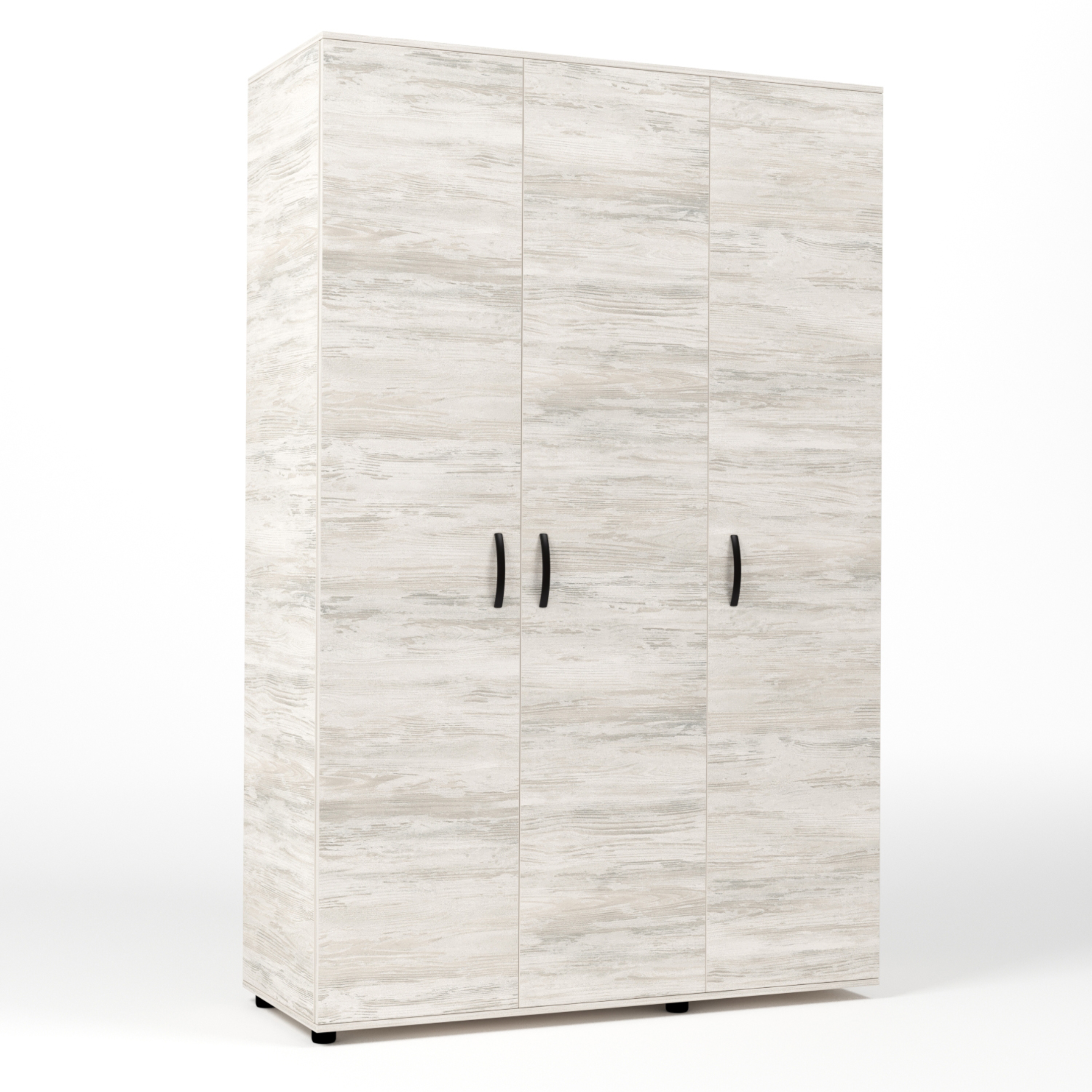 "Clax" modern wooden 3-door wardrobe, 120x52 cm, 205 cm high