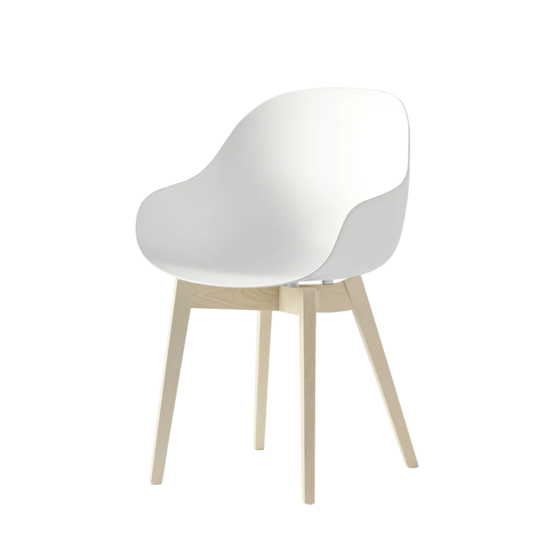 "Academy" modern living room armchair set in polypropylene, 53x50 cm, 84h