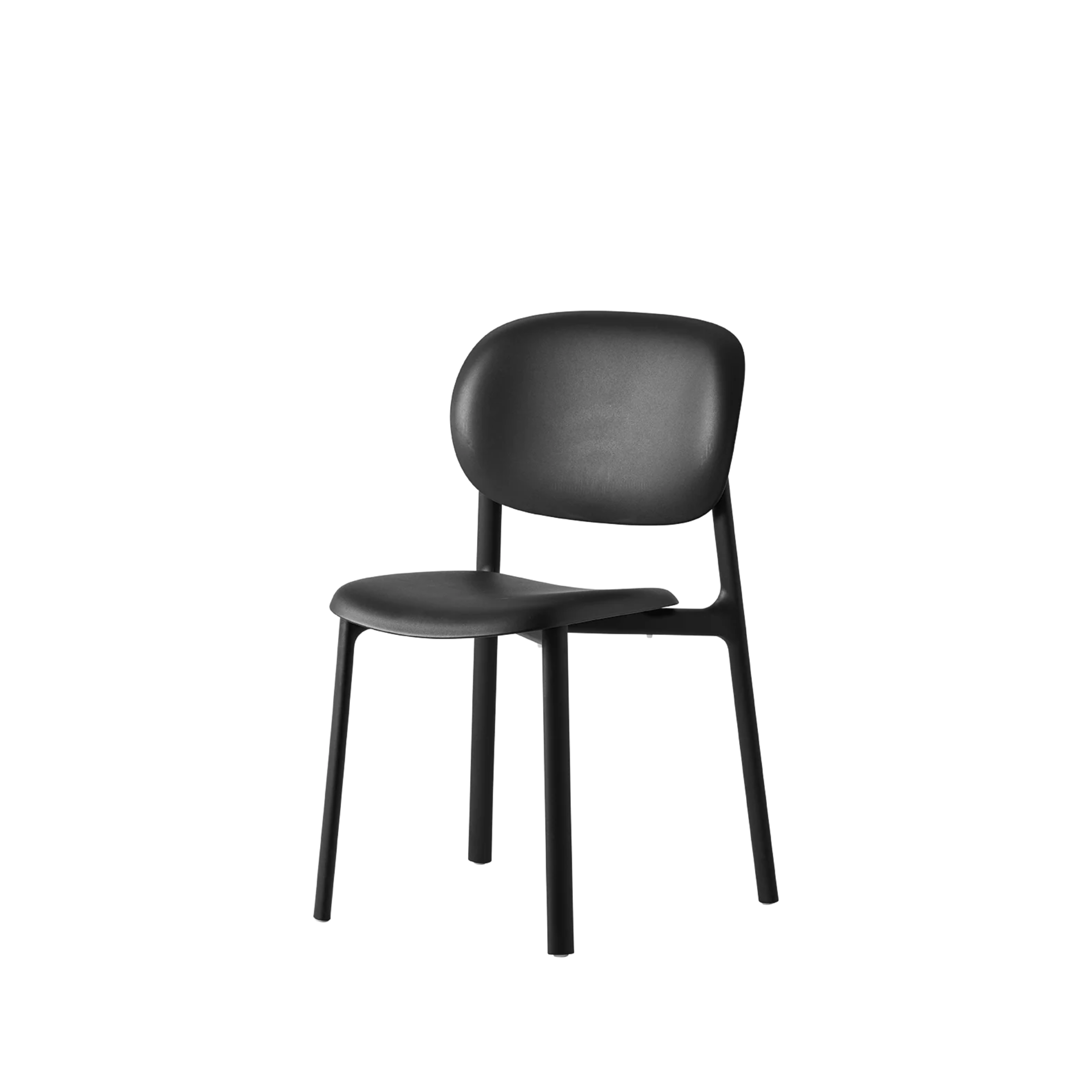 "Zero" modern living room chair in recycled polypropylene 53x53 cm 82h
