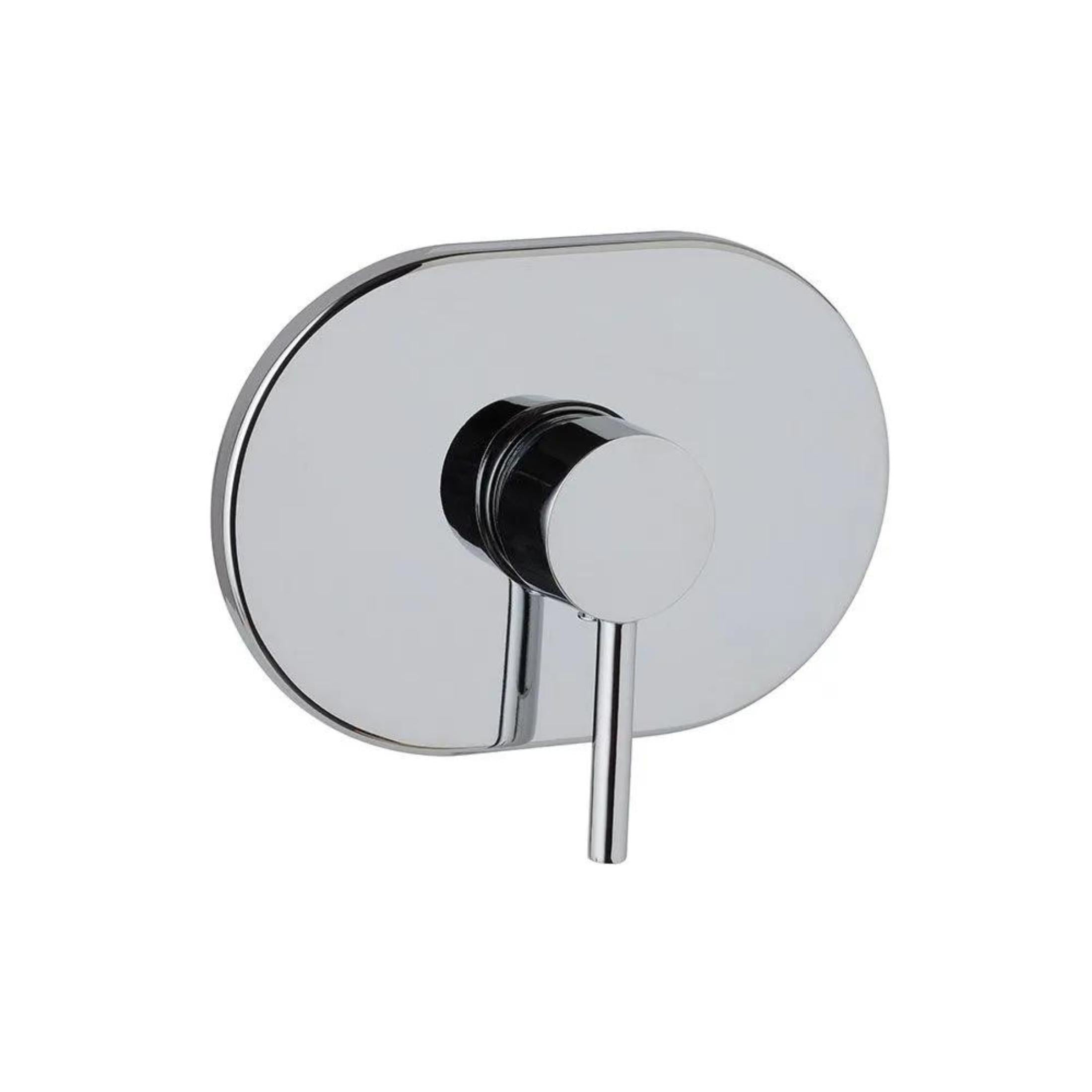 "Zindra" wall-mounted built-in shower mixer in chromed brass