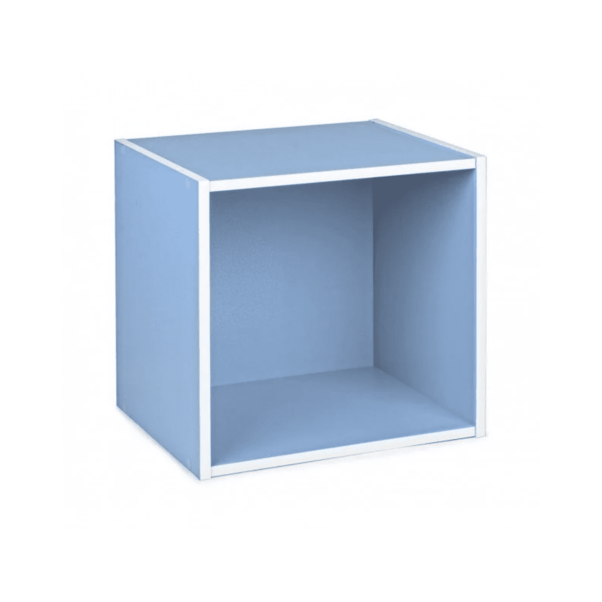 Mensola a giorno colorata "Cubo" in legno cm 35x35 29h - MondoViro