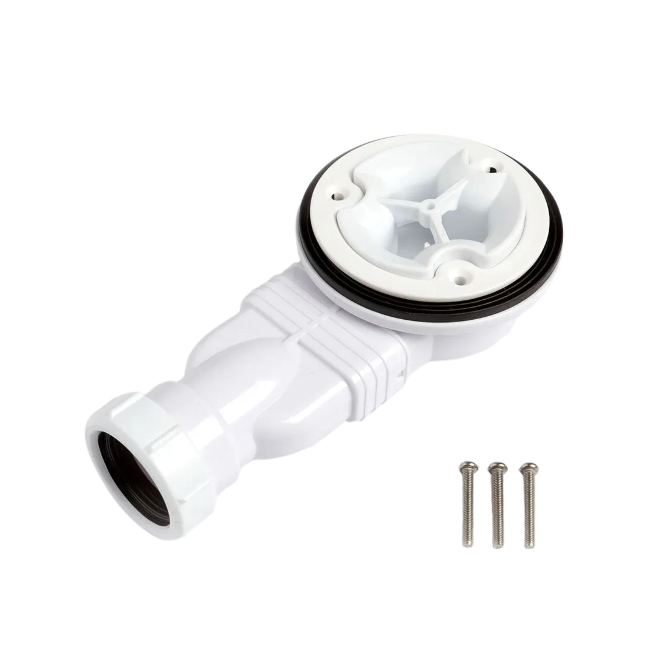 "Milano" shower tray drain in white plastic, height 50 mm