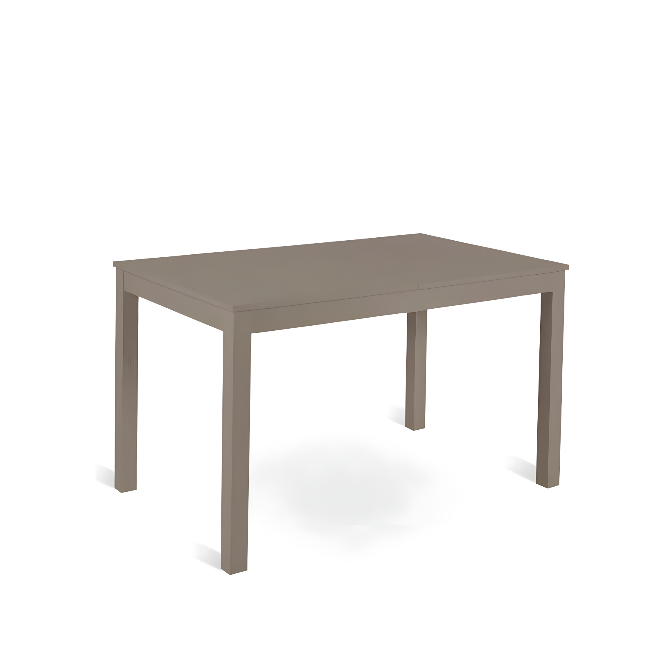"Creta" extendable table with melamine top and solid wood legs, 130/210x80 cm, 76 cm high.
