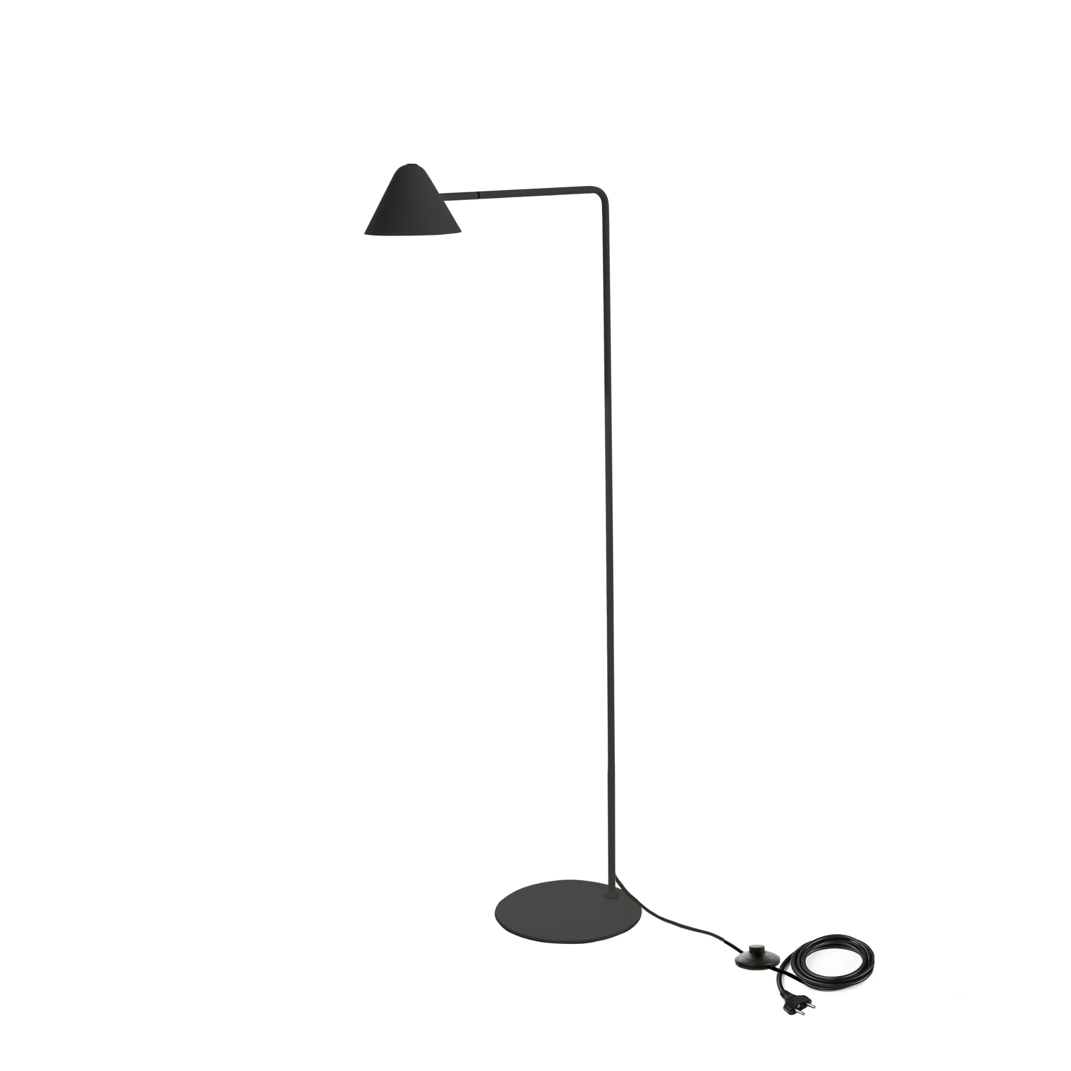 Metal lamp with "Perl" lampshade, floor, table and hanging