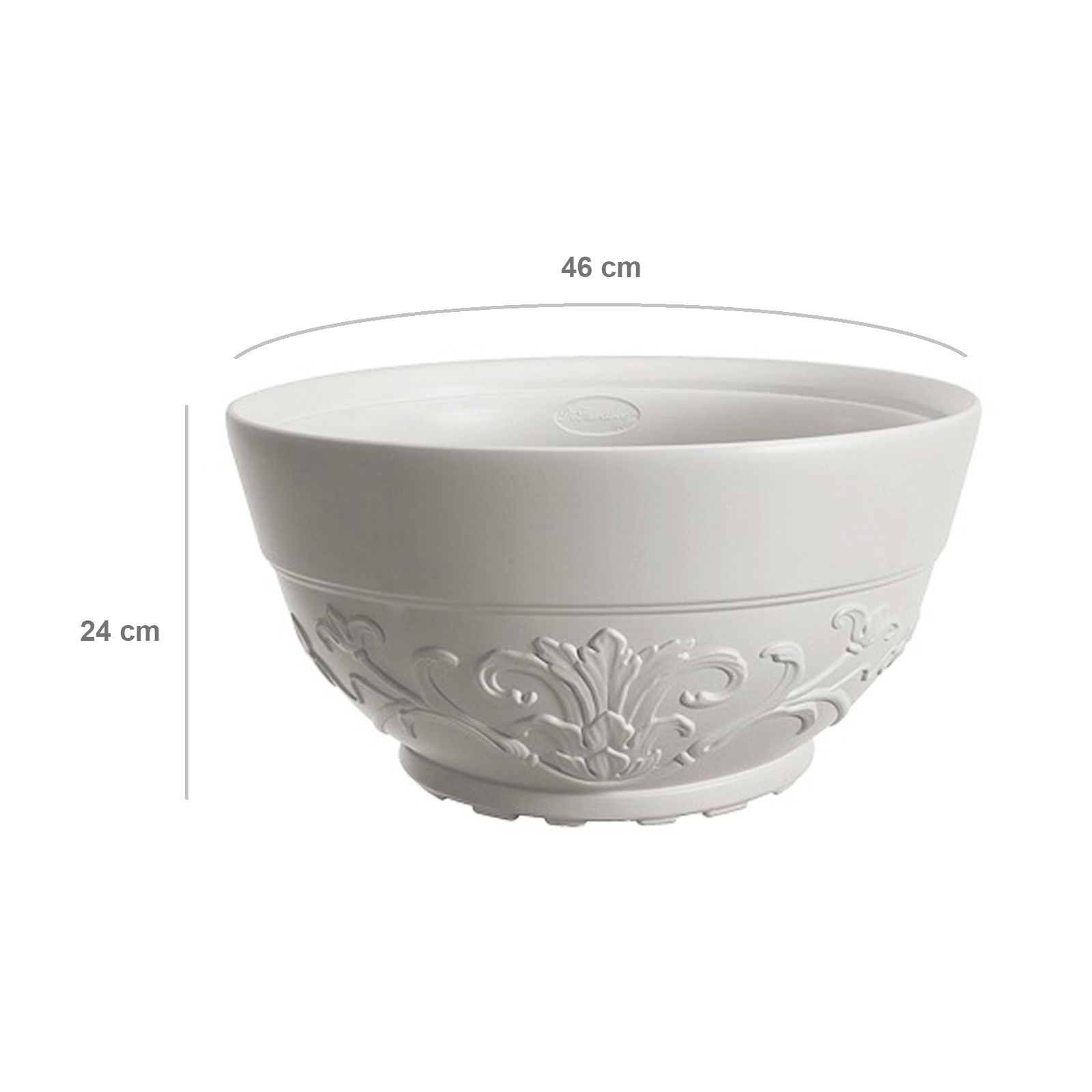 Vaso fioriera a ciotola in resina Senna per esterno senza sottovaso