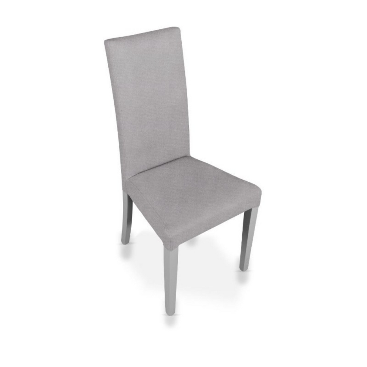 Set of "Nancy" dining chairs upholstered in Soro fabric with wooden legs, 47x47 cm, 101h