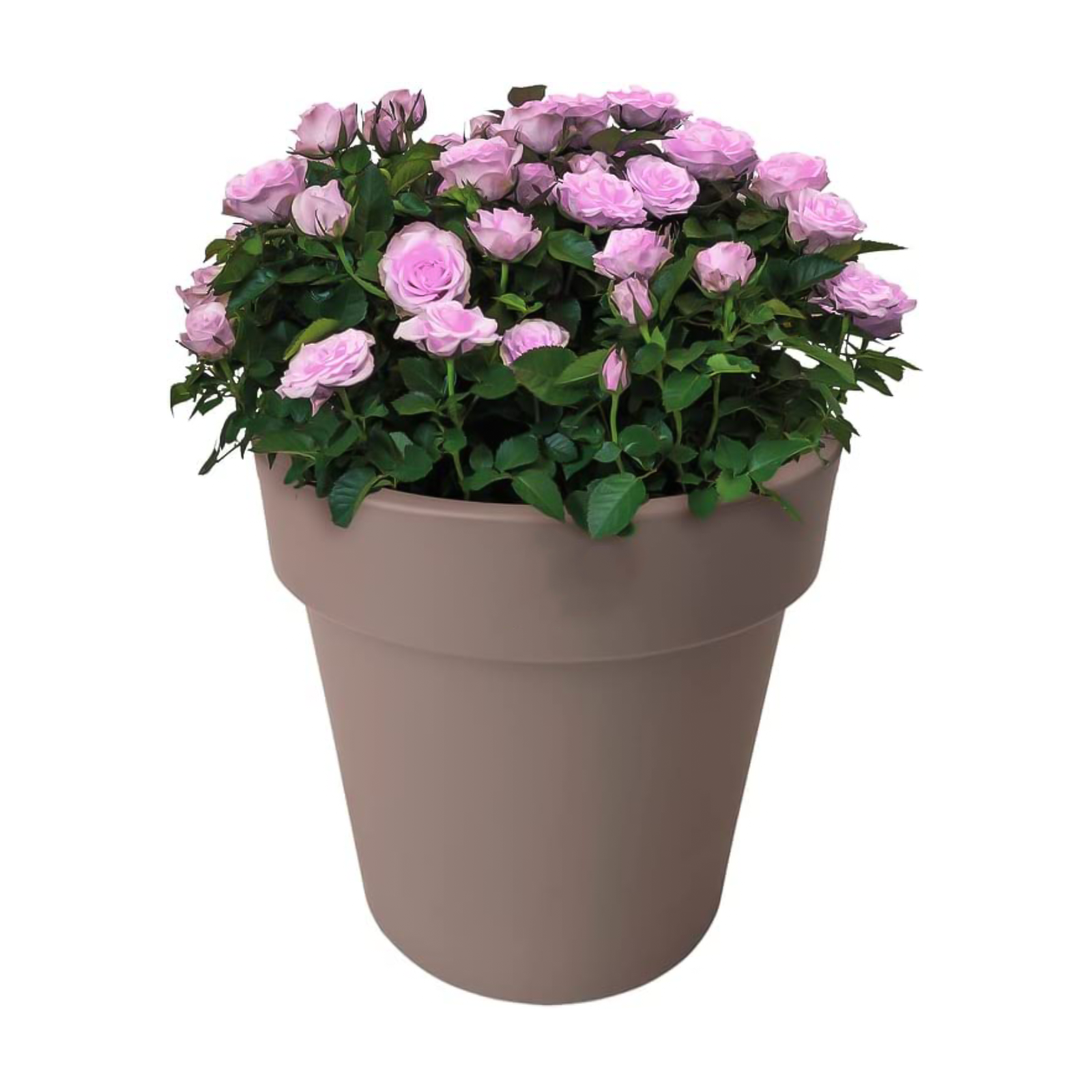 Vaso in plastica Dallas per esterno senza sottovaso cm 35x35 36h