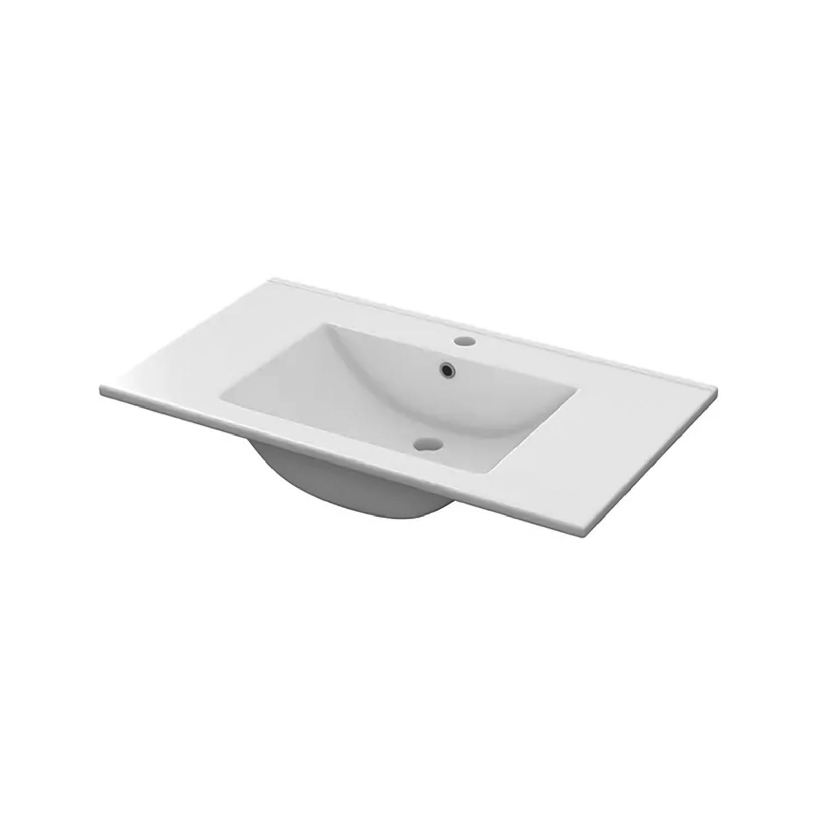 Lavabo in ceramica bianco Dakota per mobile da bagno cm 81,5x46 18h