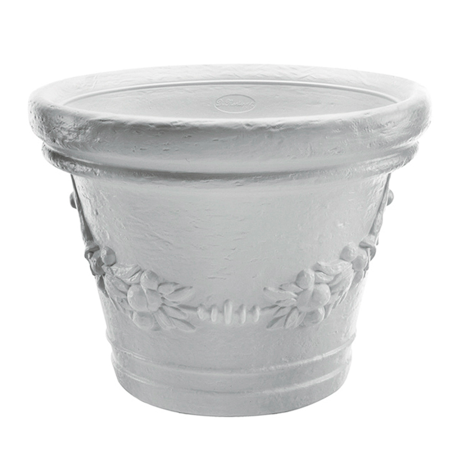 Vaso in resina impruneta Elios per esterno con sottovaso con riserva d'acqua