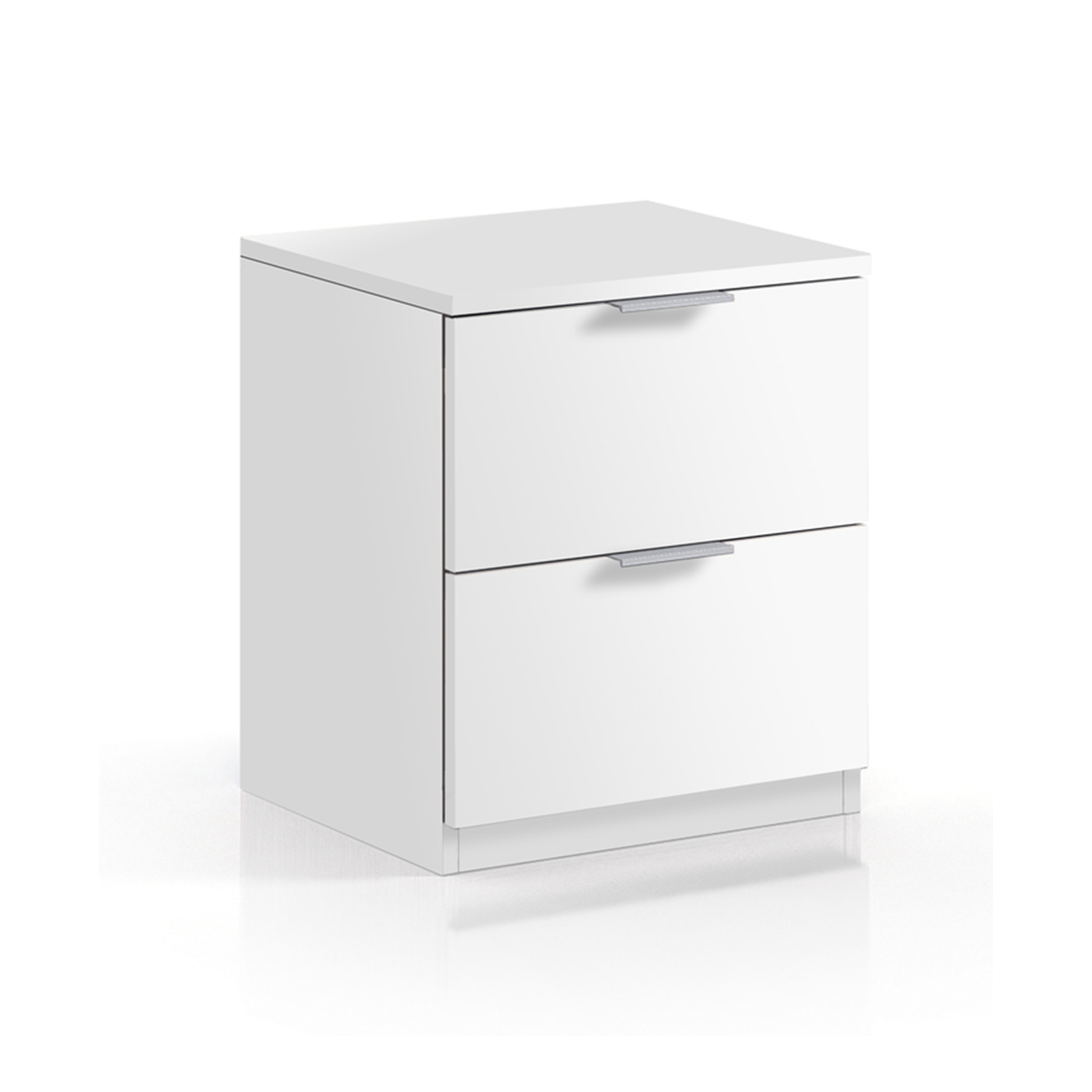 Set mobili per camera da letto Urban cassettiera e comodino in truciolare rovere o bianco