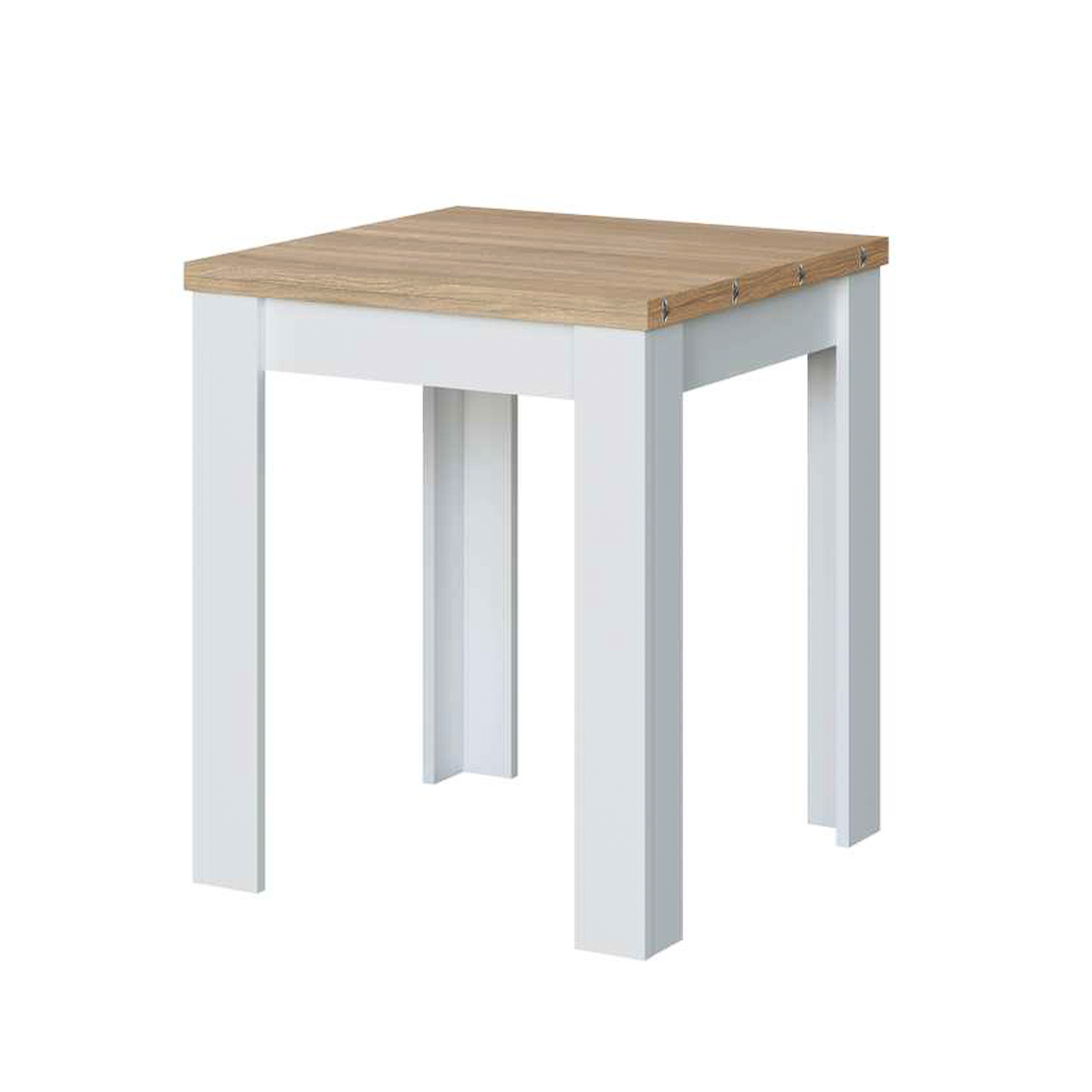 Tavolo da pranzo quadrato Kendra estensibile a libro in truciolato cm 67x67 79h