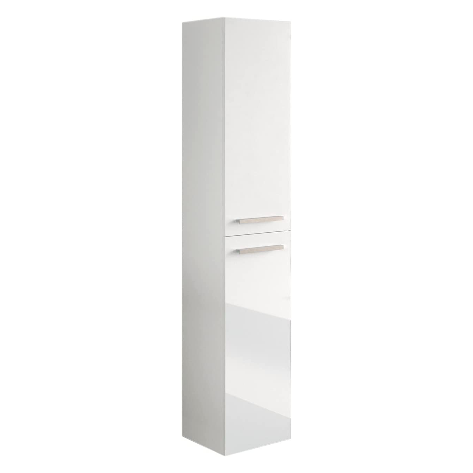 "Athena" bathroom wall unit with 2 doors and shelves in chipboard