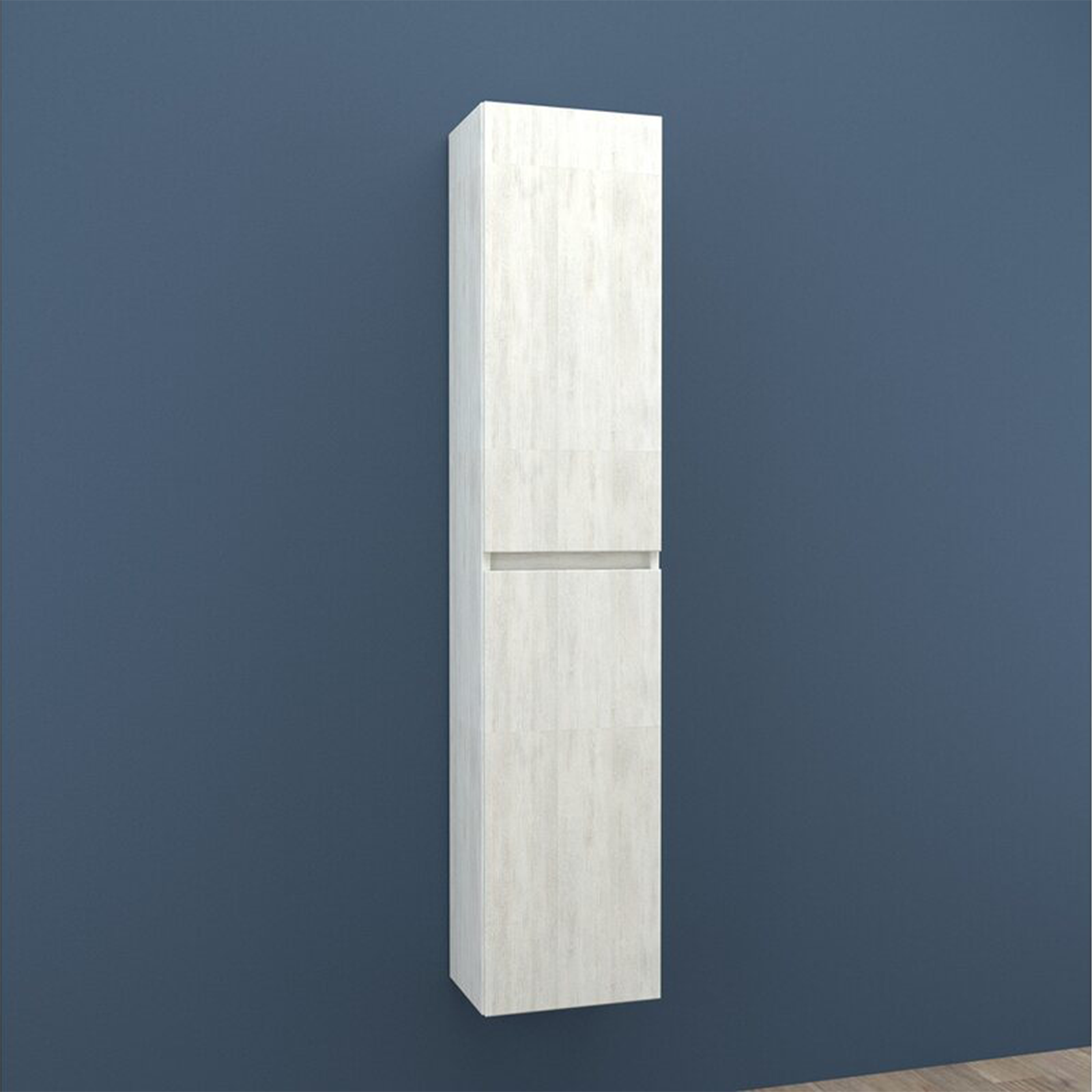 "New Splash" bathroom wall unit with 2 doors in oak wood, 31x33.5 cm, 138 cm high