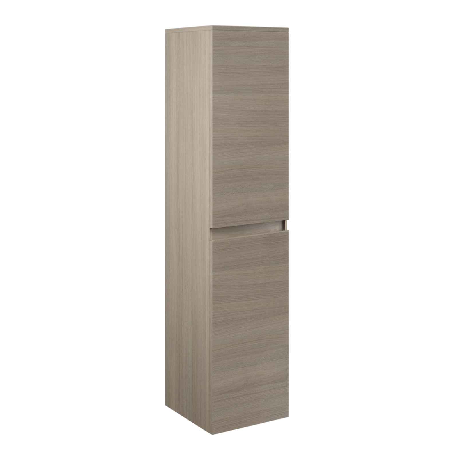 "New Splash" bathroom wall unit with 2 doors in oak wood, 31x33.5 cm, 138 cm high