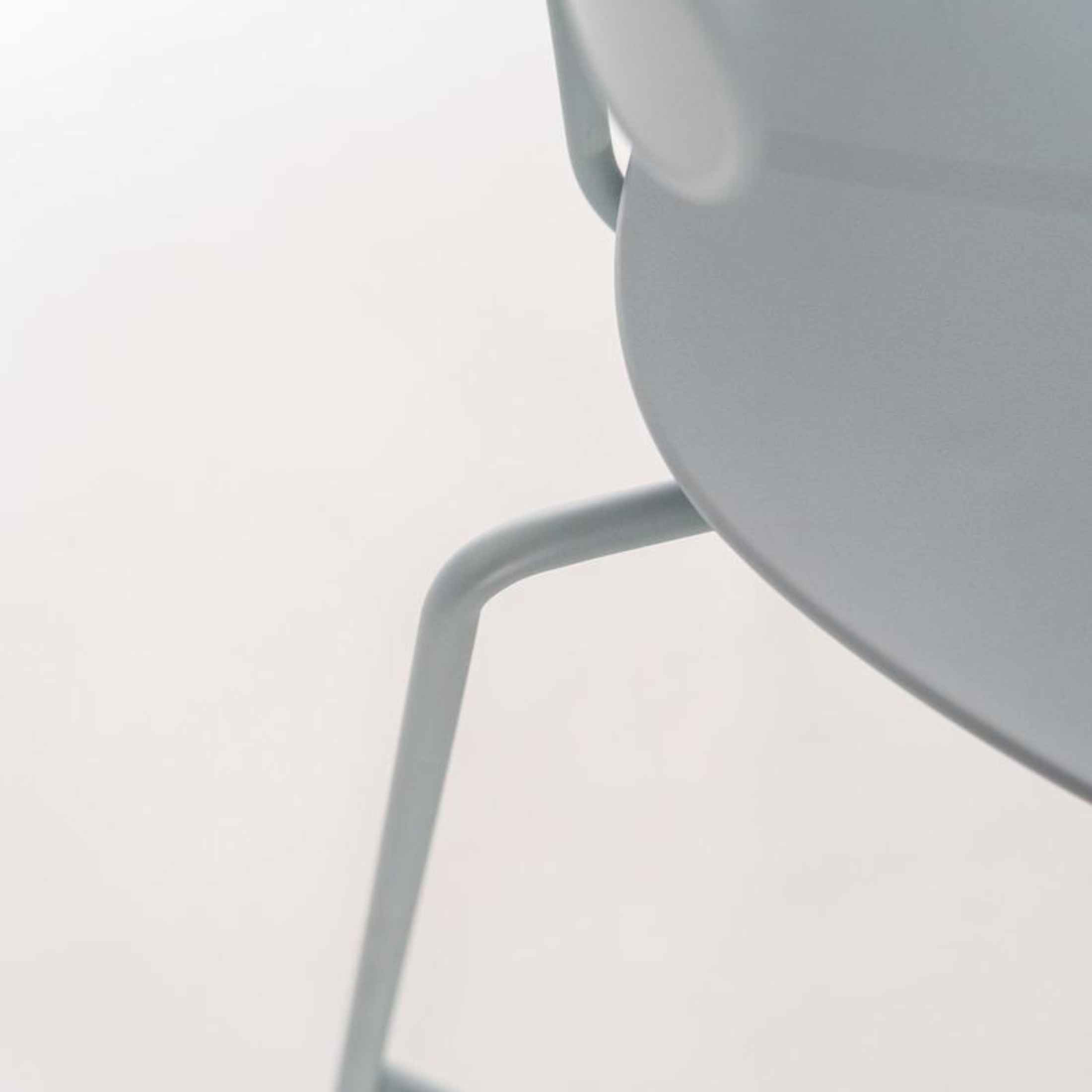 Set of blue high stools with PP footrest "Samy" metal legs 51x45 cm 98h