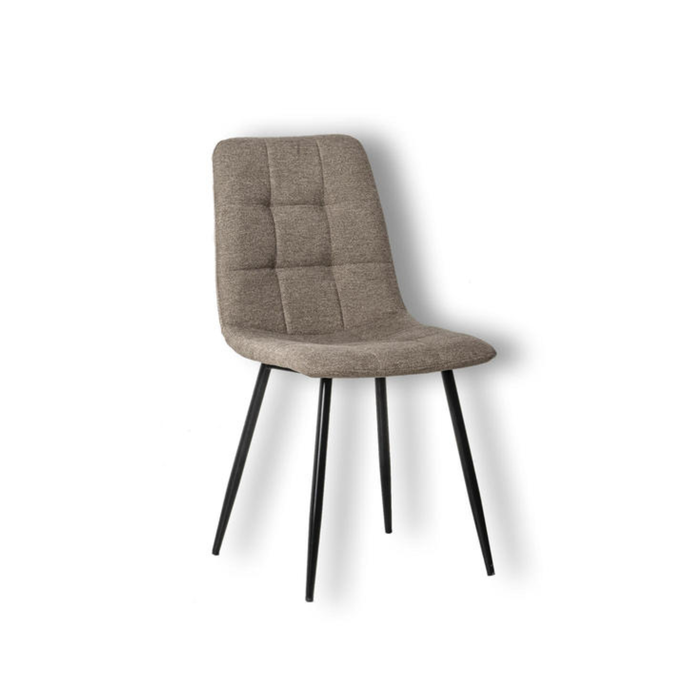 Set of modern "Eclisse" fabric upholstered dining chairs, 44x55 cm, 81 cm high