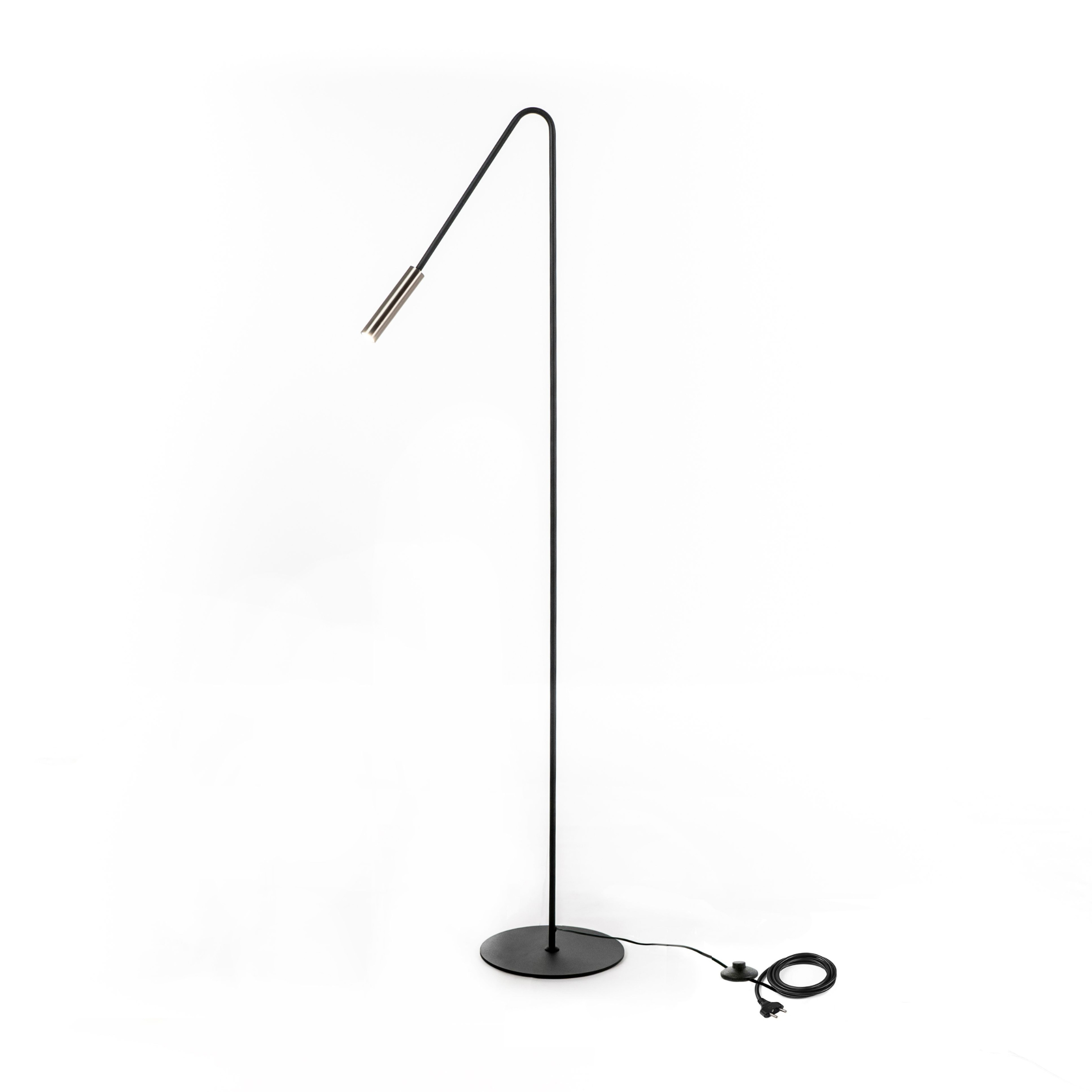 "Acrux" nickel-plated metal LED floor and table lamp