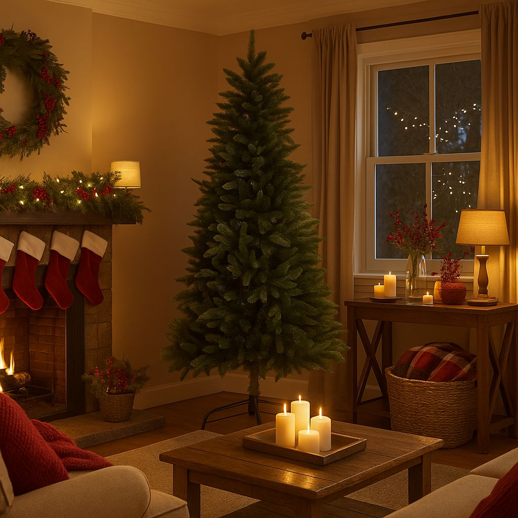 Modern Christmas tree "Tenerife" made of high-quality PVC with a realistic effect